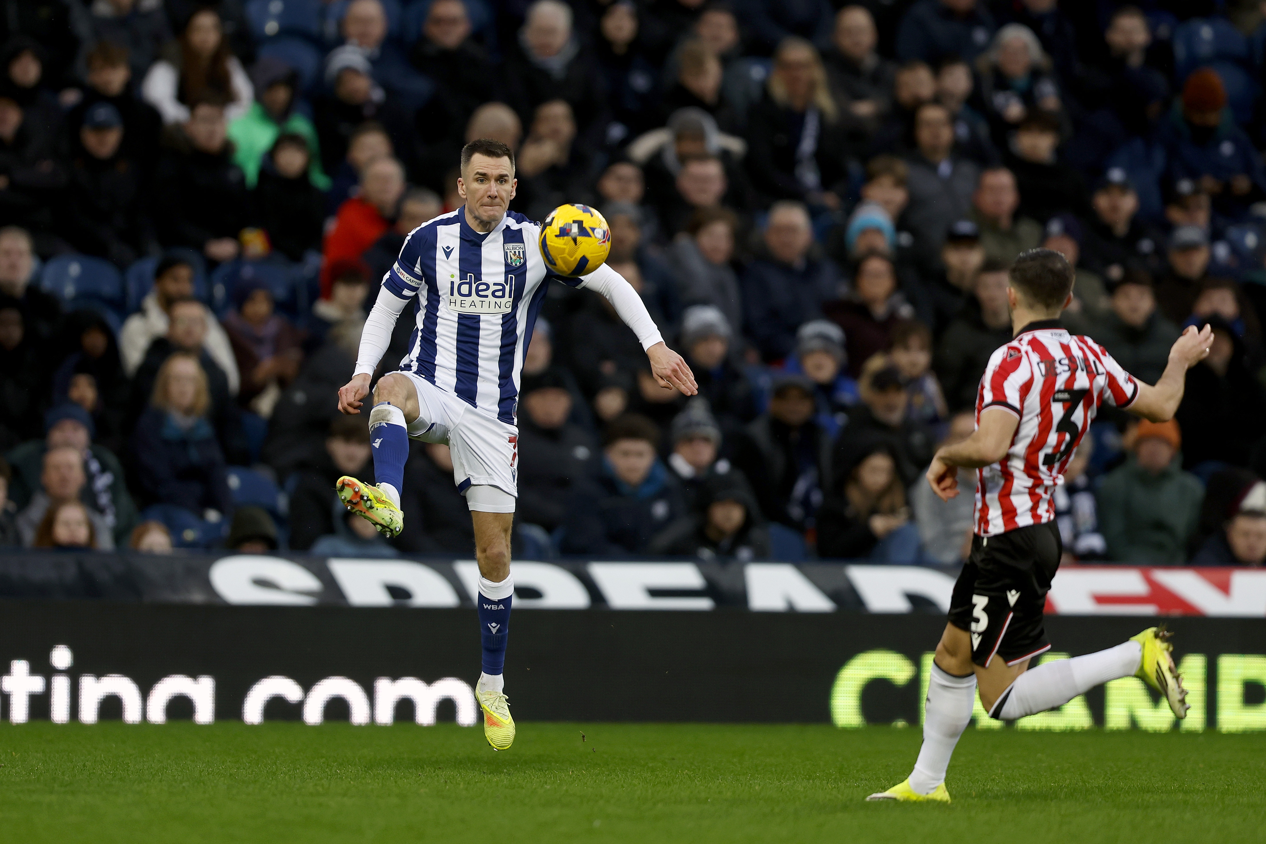 Jed Wallace in action against Stoke.