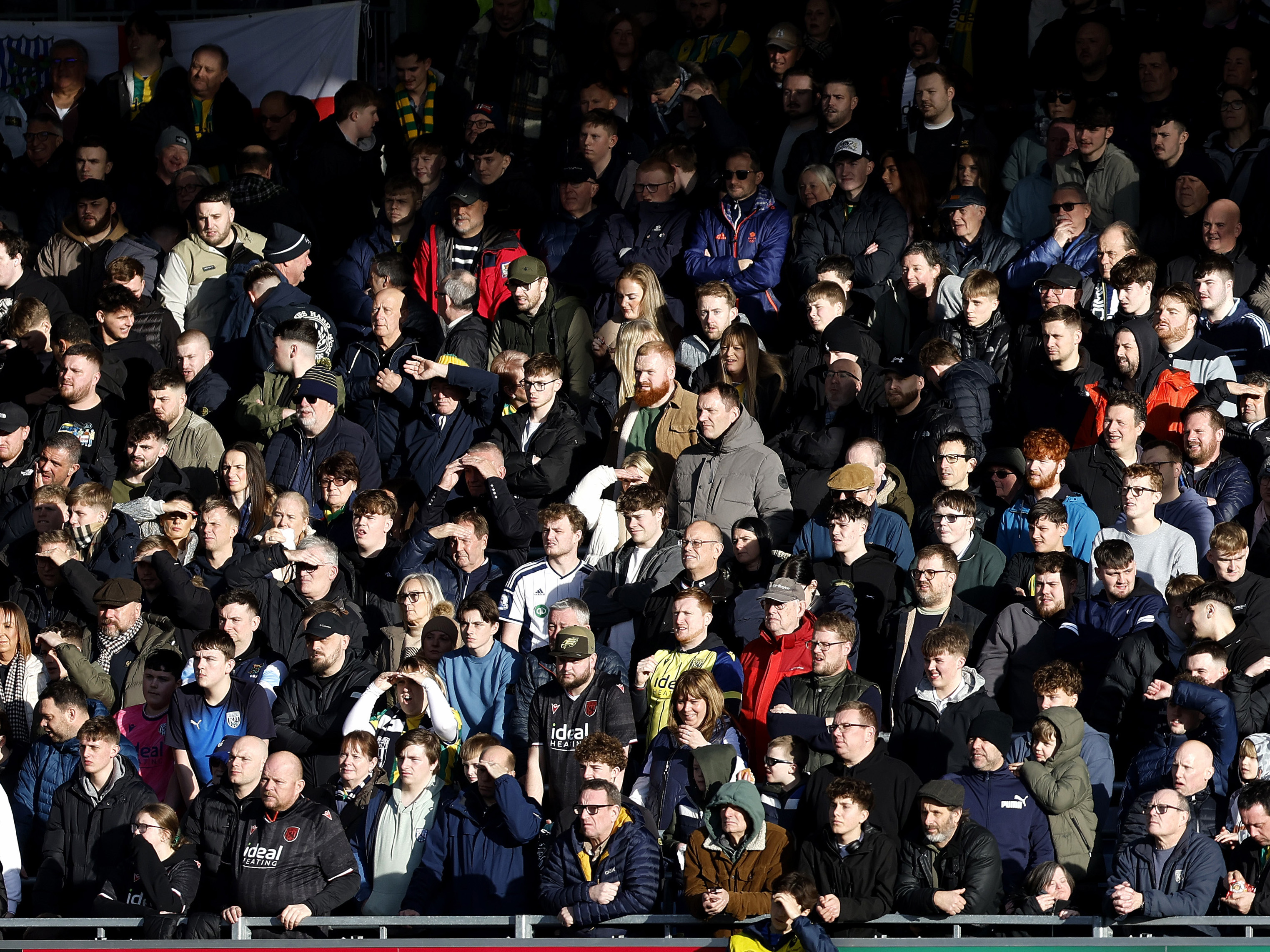 WBA fans at a game in the stand