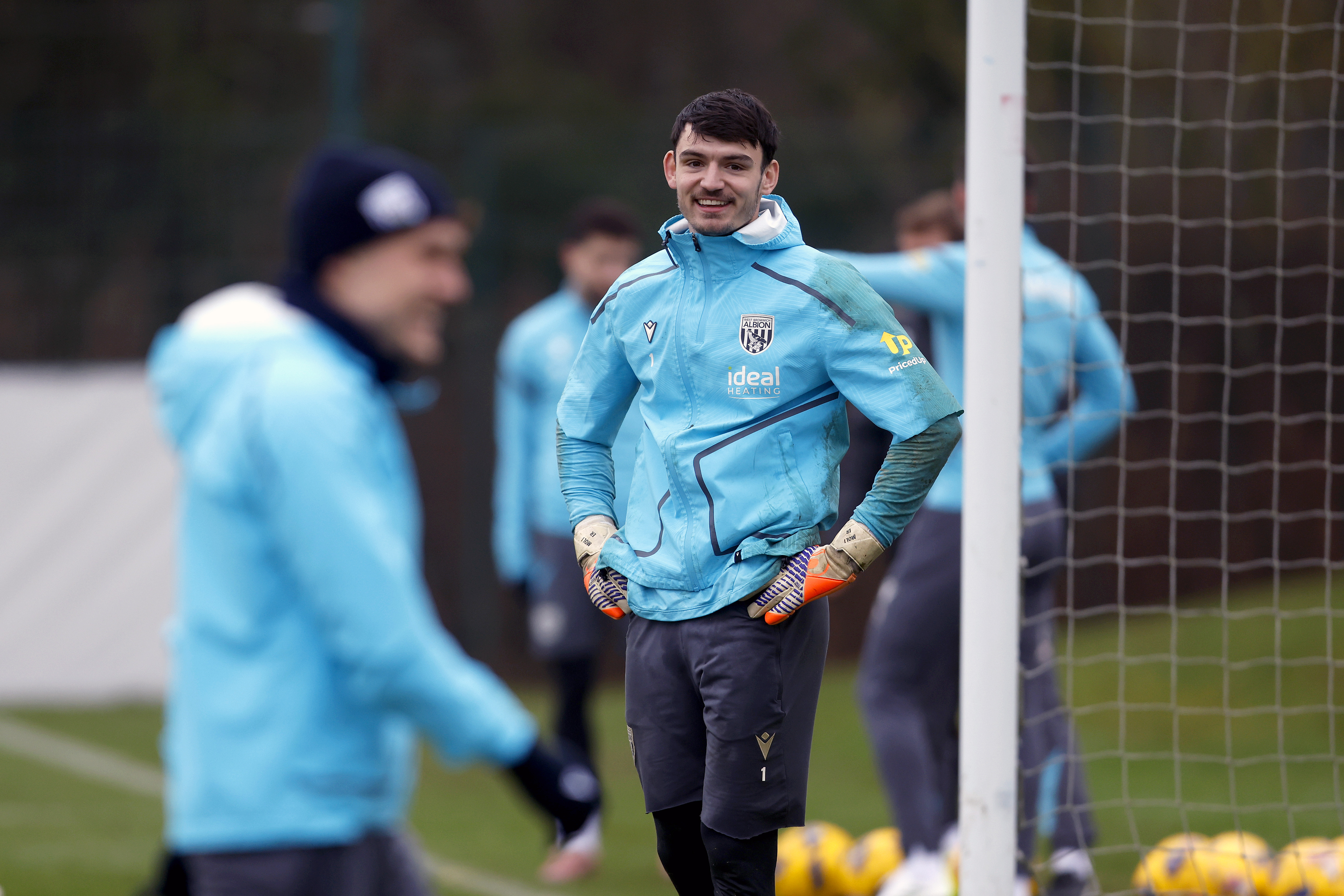 Max O'Leary smiling while in training 