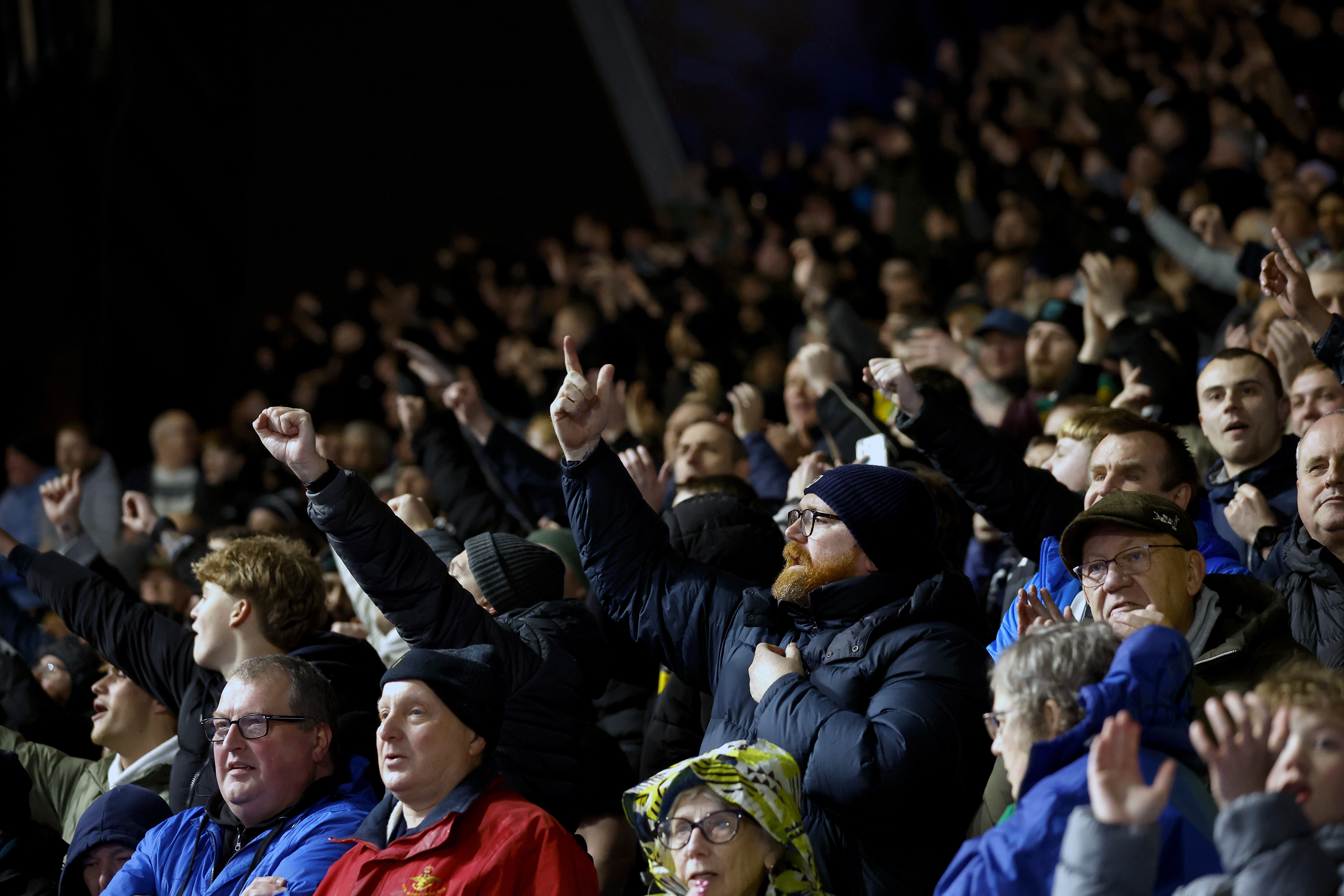 WBA fans in the stand at a game 