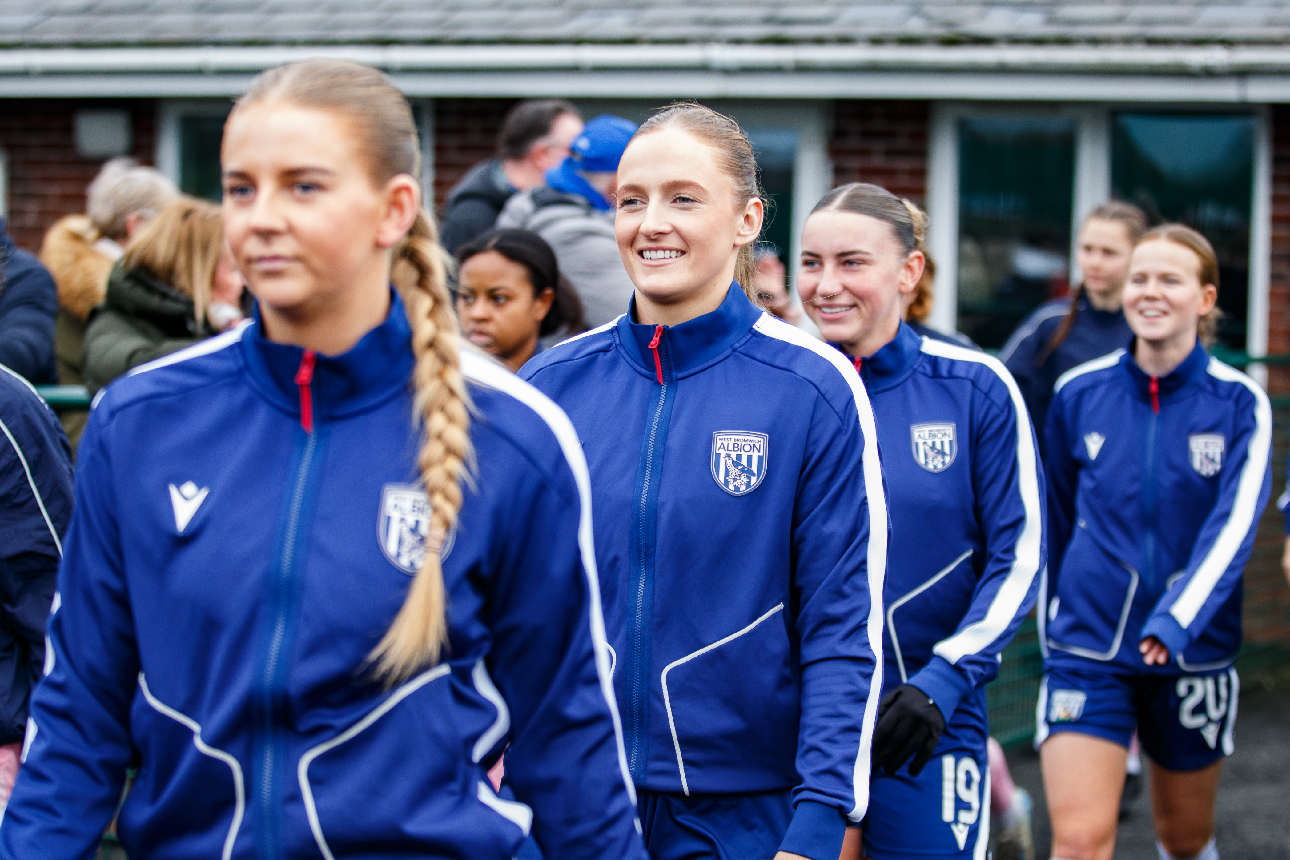 Zoe Creaney walking out at the Nationwide Windows Arena.