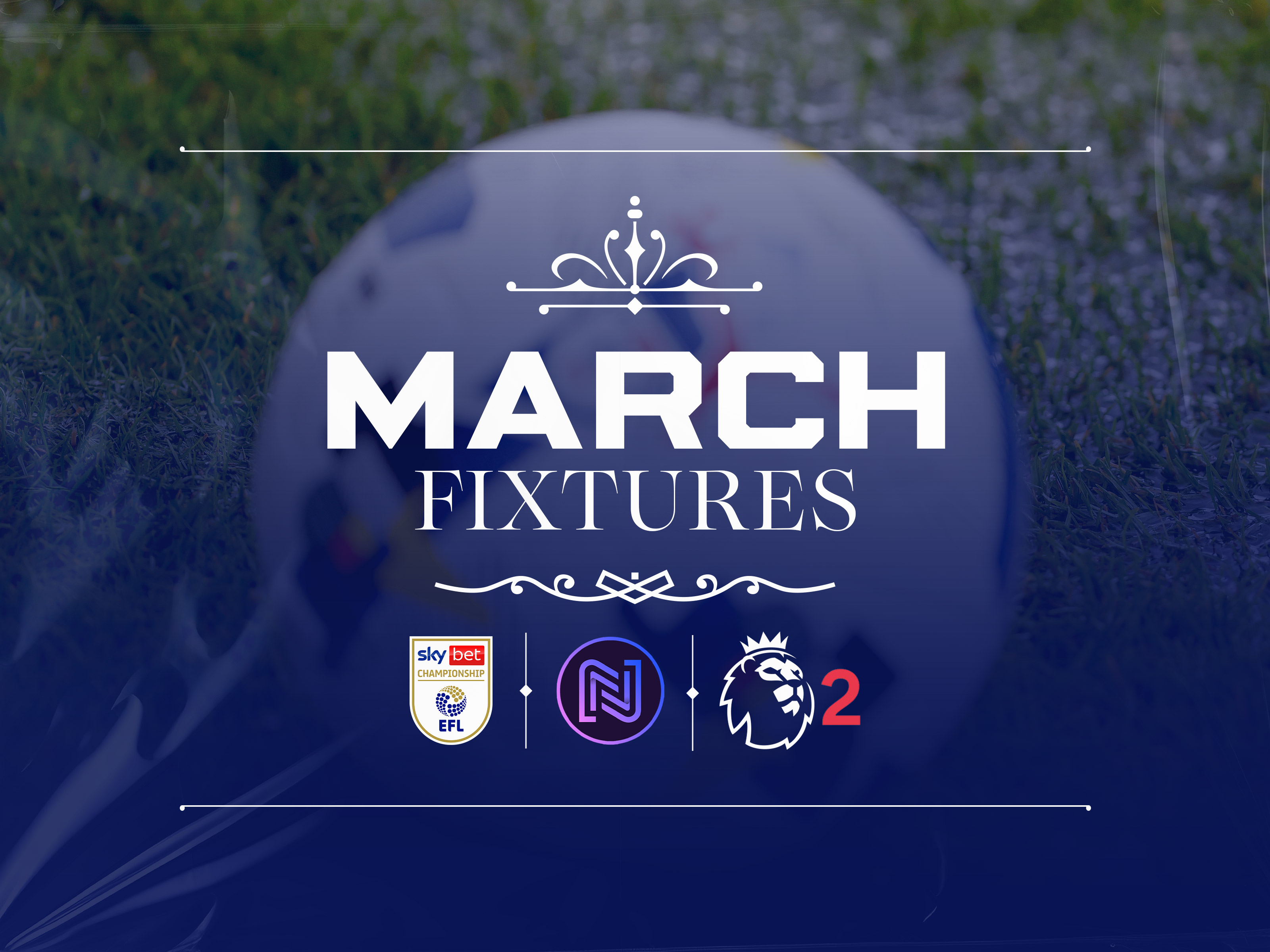 Albion's March fixtures graphic 