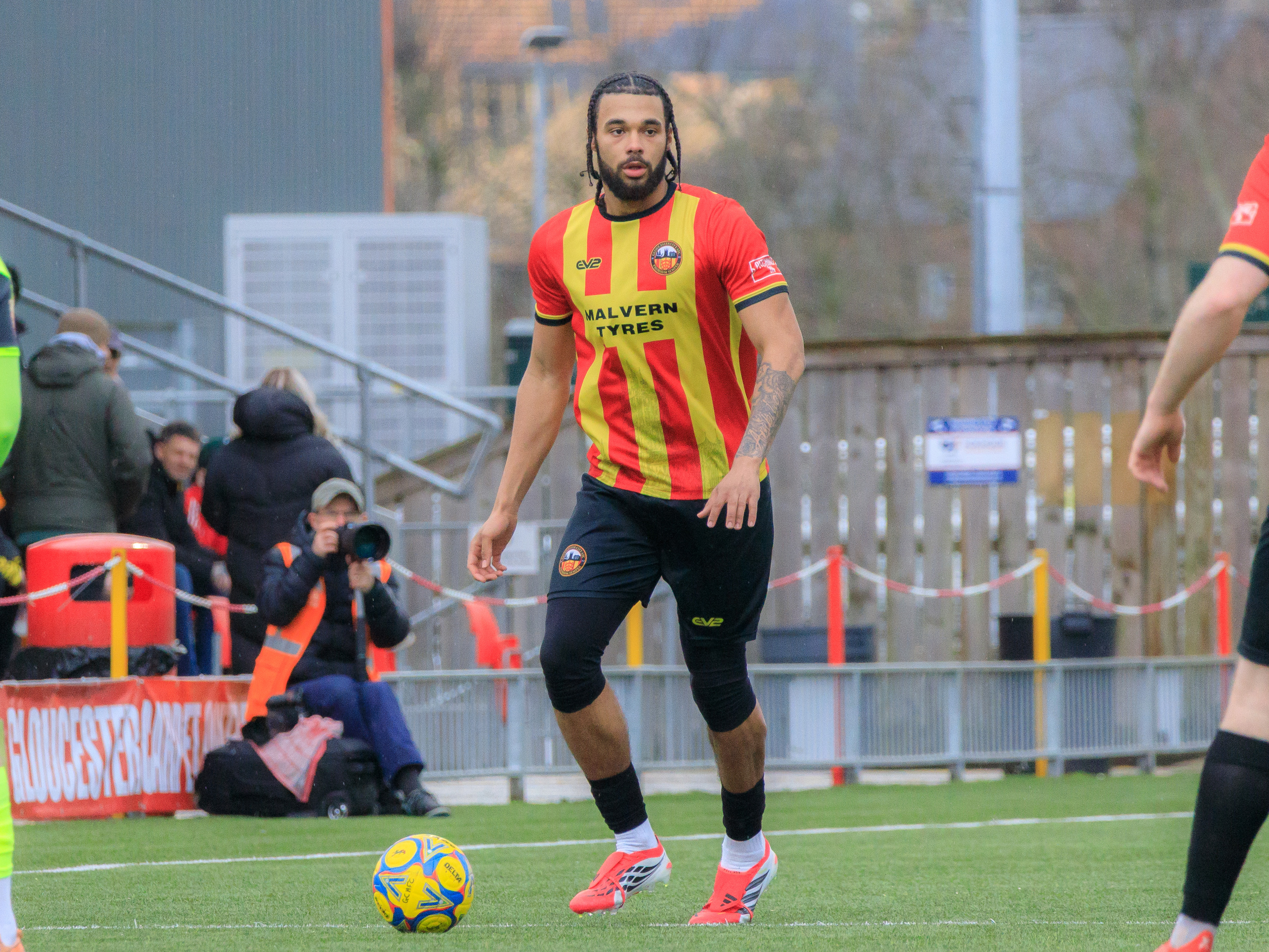 A photo of Jamal Mohammed in action for loan club Gloucester City