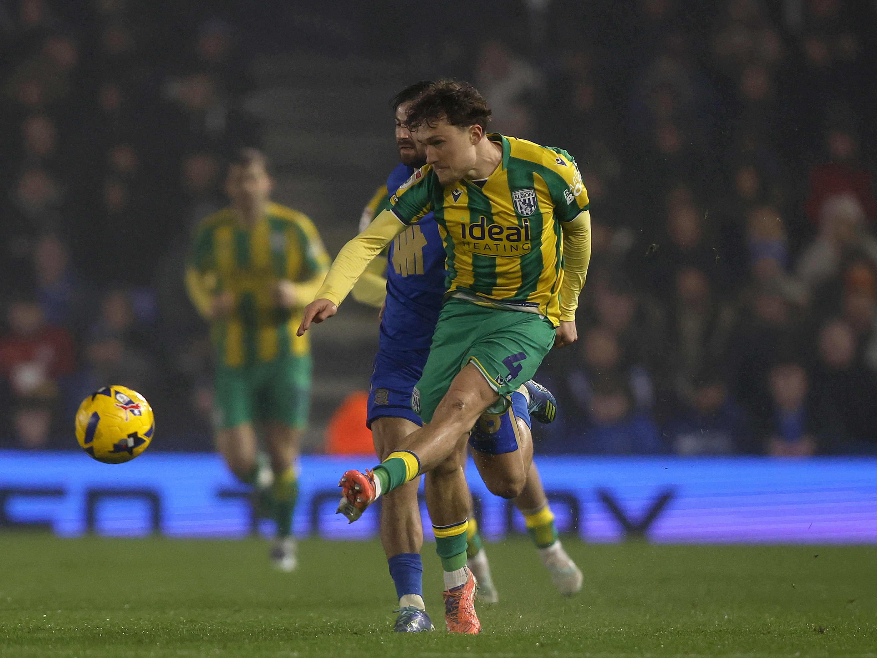 A photo of Albion defender Callum Styles in action against Birmingham City