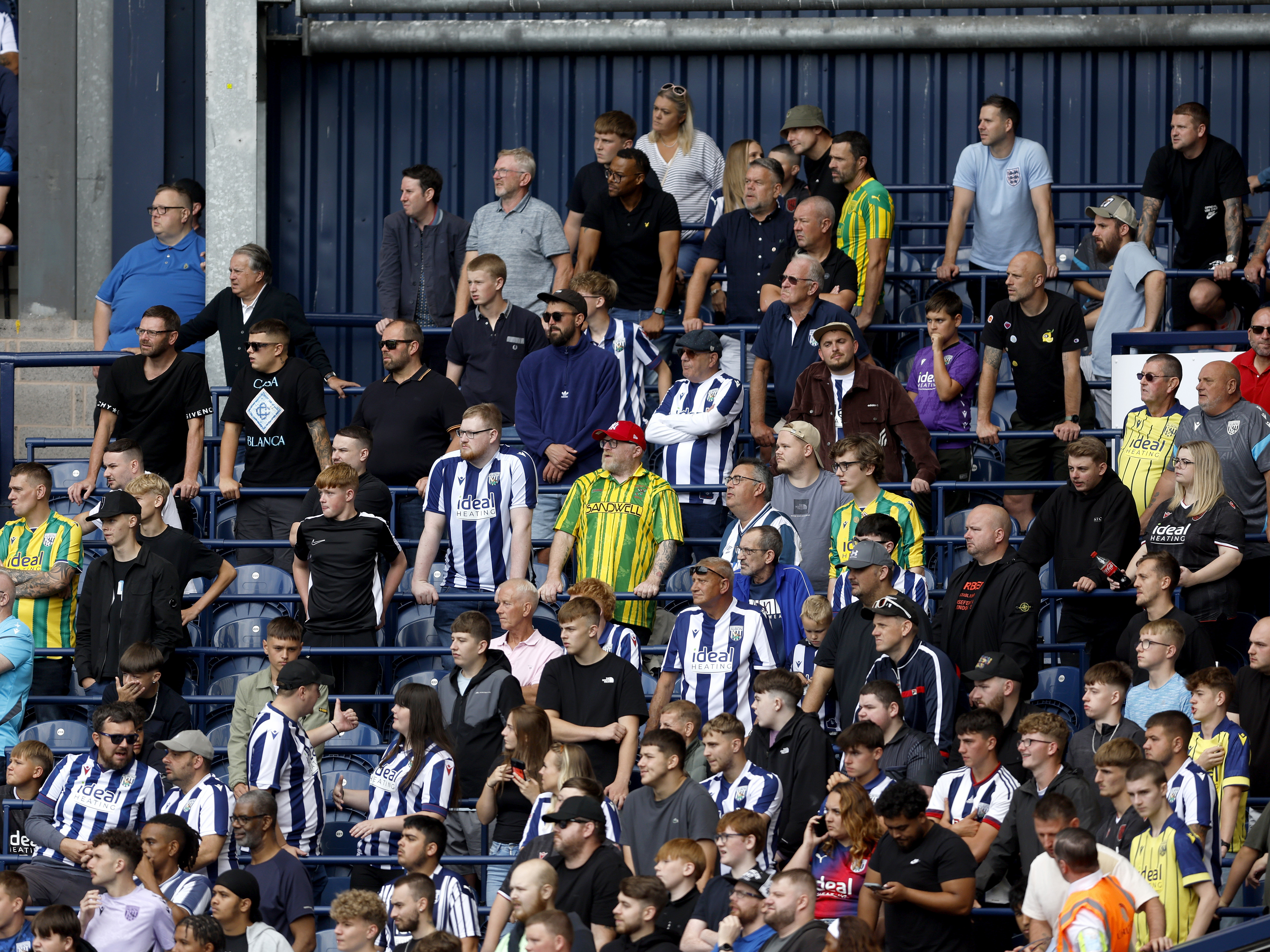 An image of the safe standing in the Millennium Corner at The Hawthorns