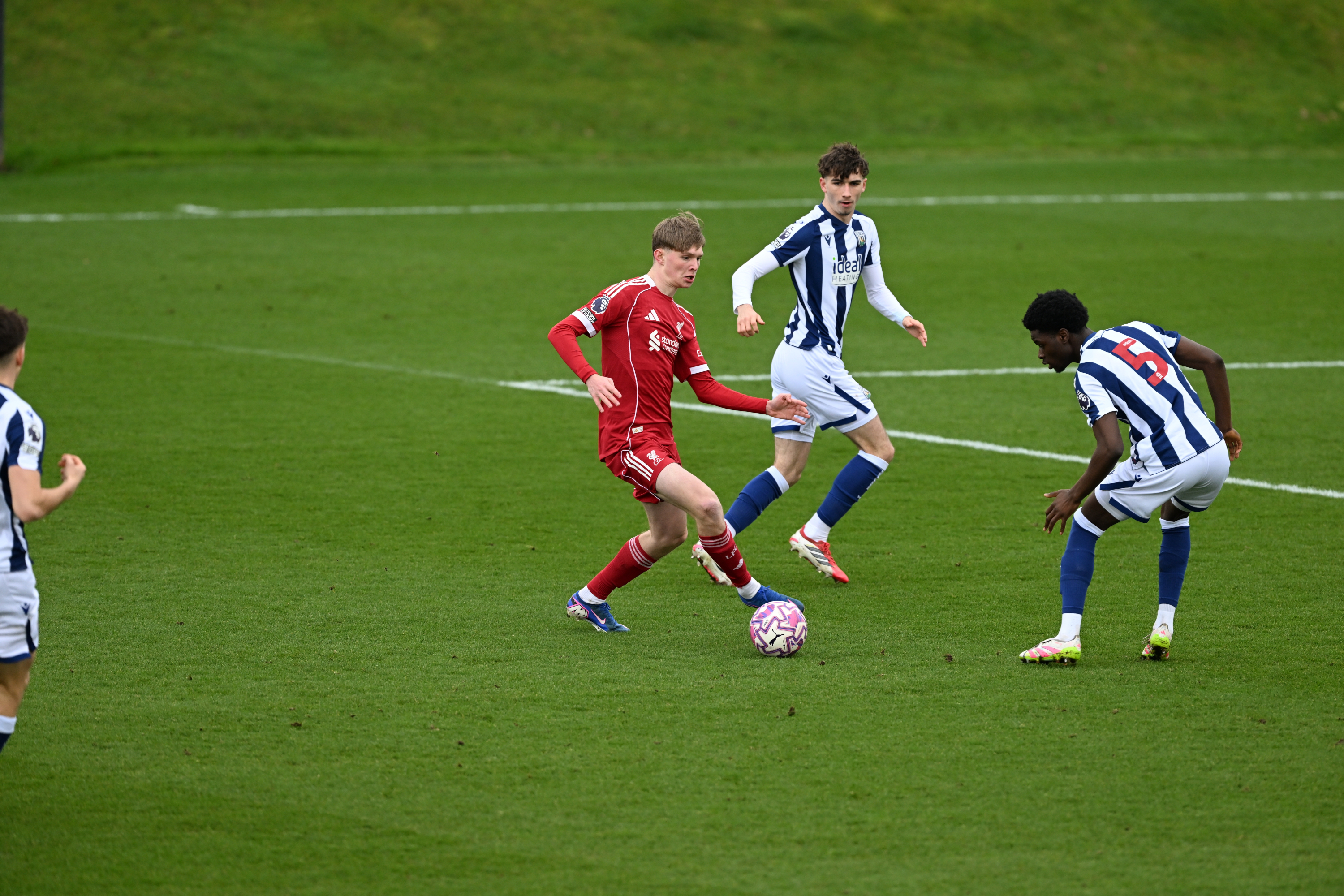 Albion defending against Liverpool.
