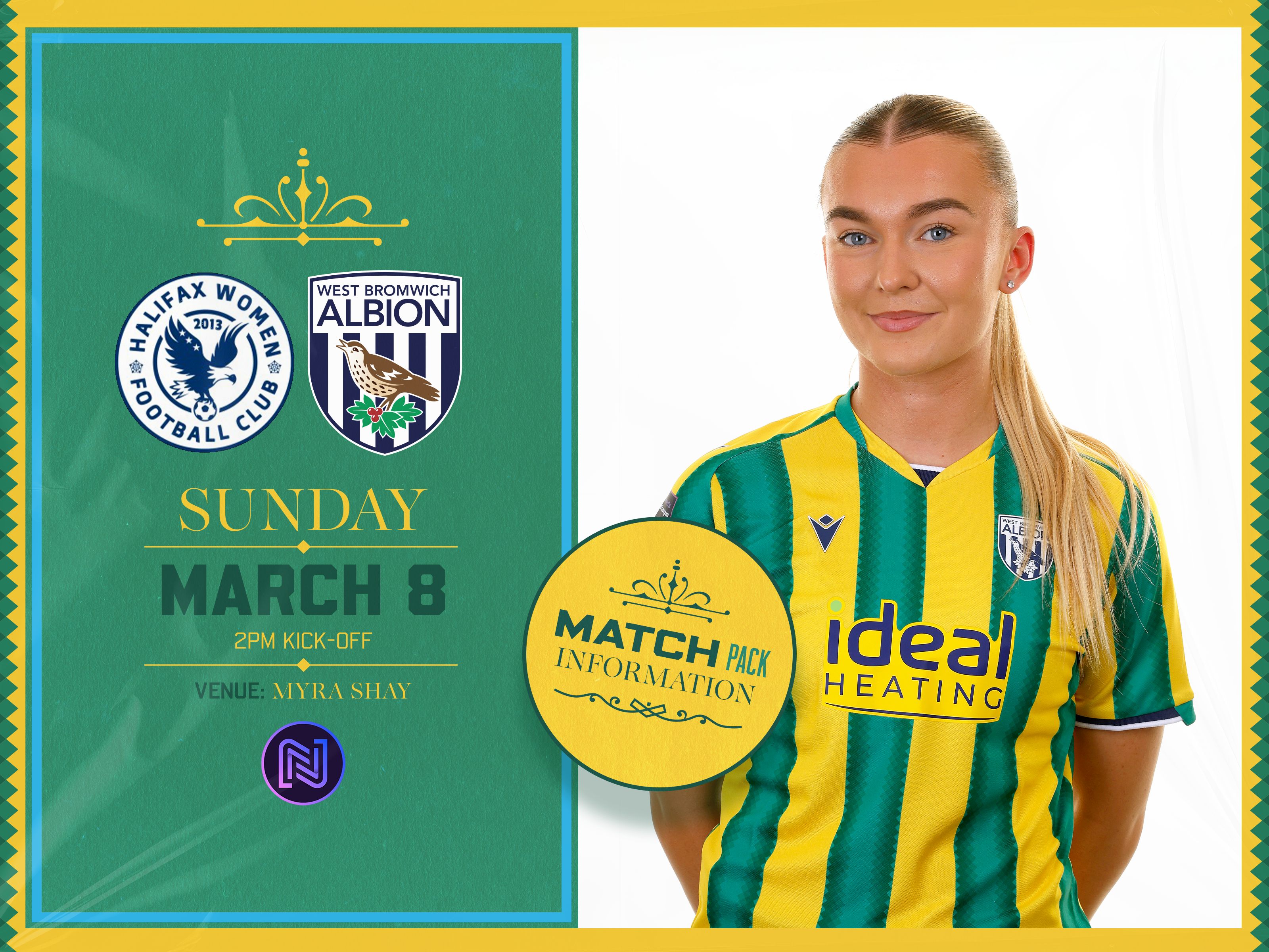 Taylor Reynolds on the Halifax Match Pack.