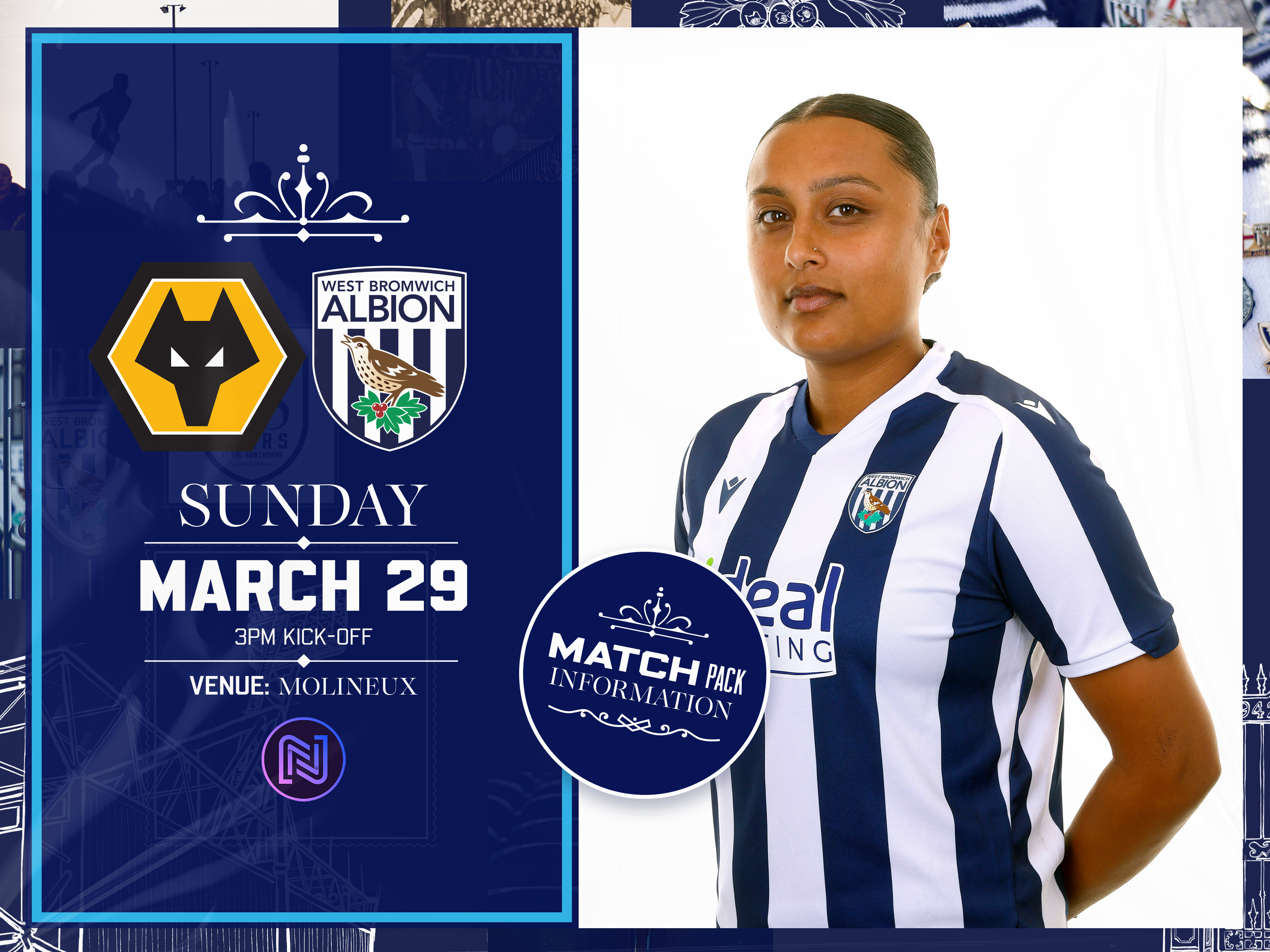 Wolves vs Albion Women Match Pack.