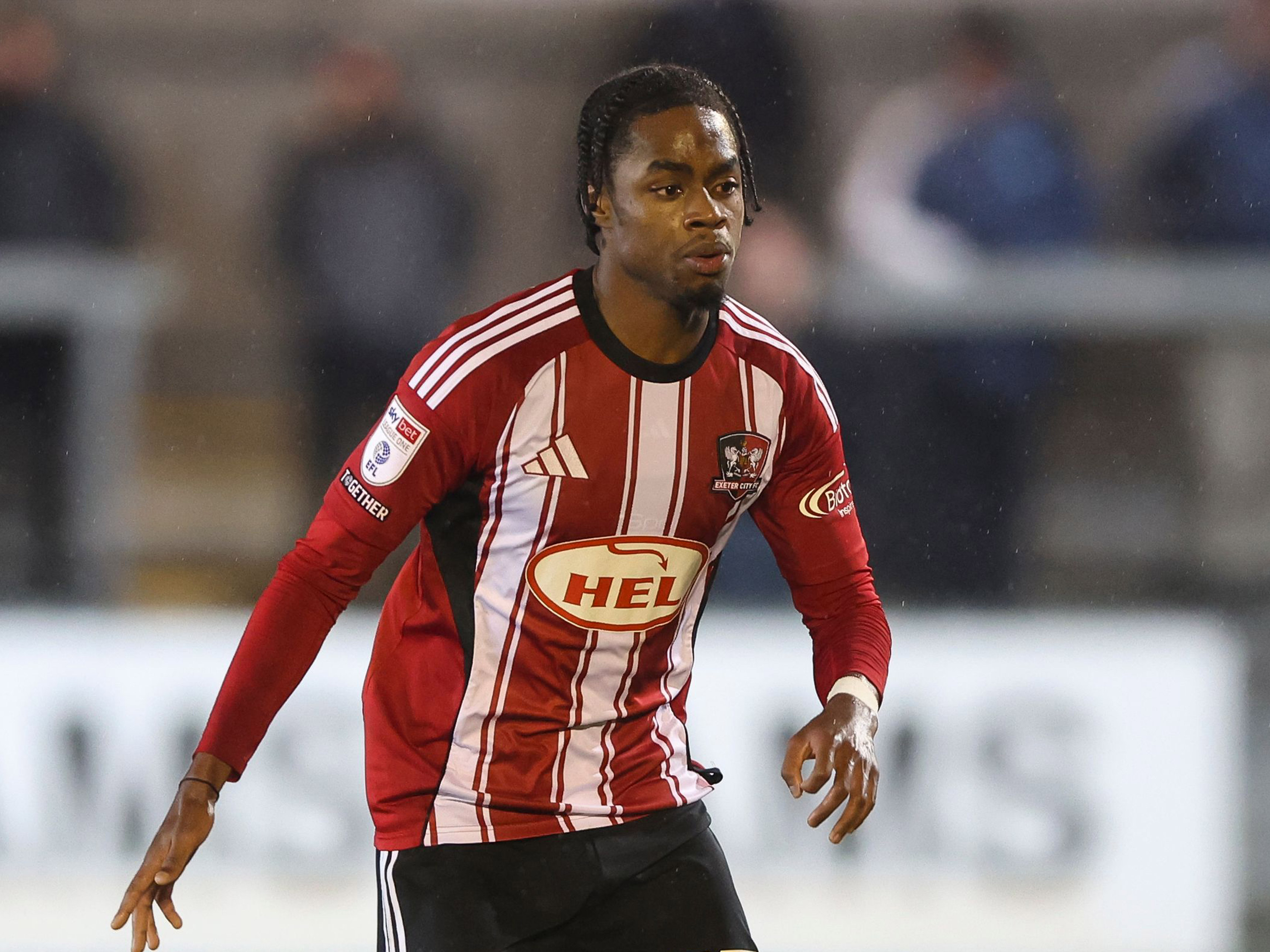 Akeel Higgins features for Exeter