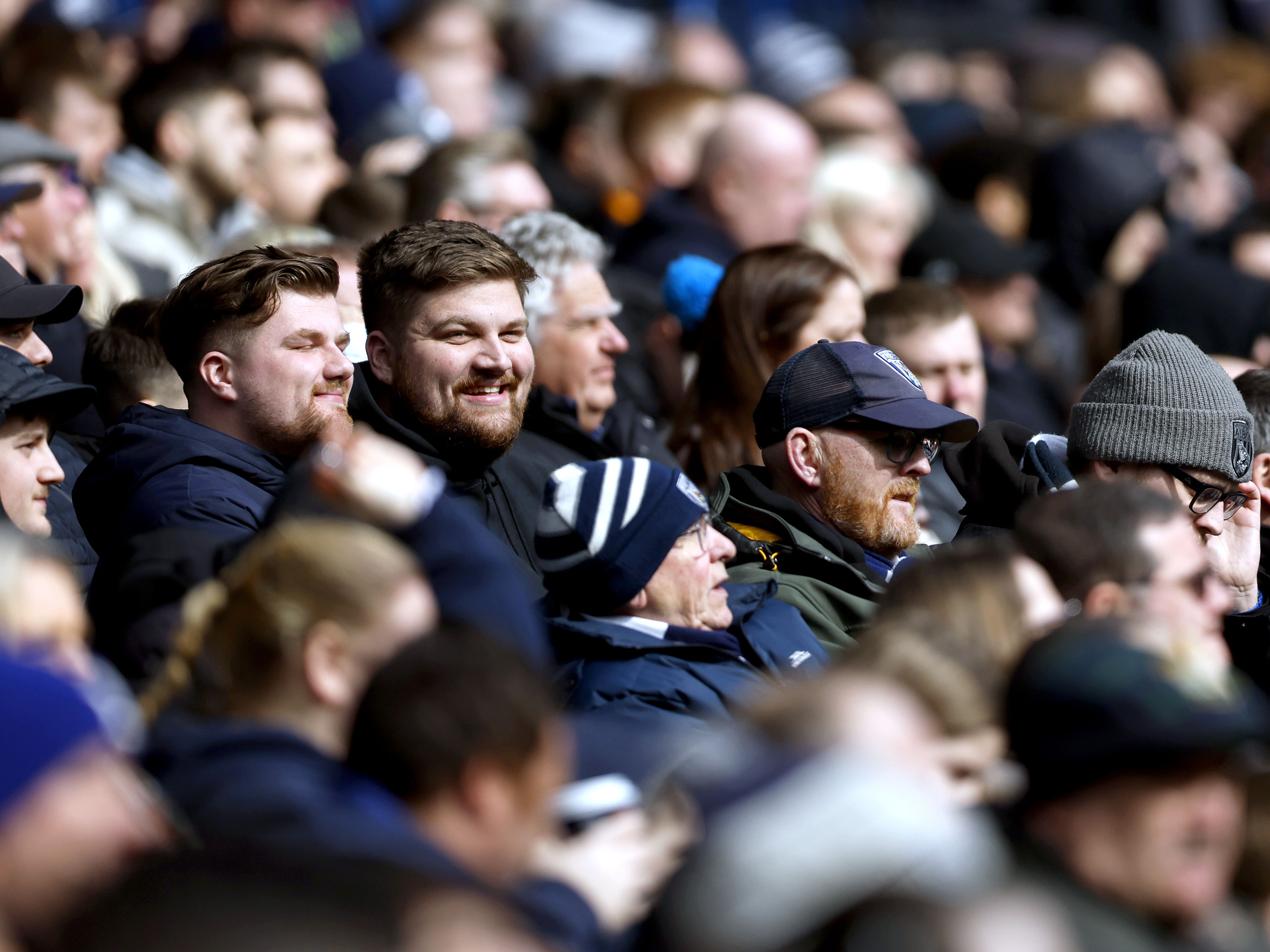 A general view of WBA fans at a game