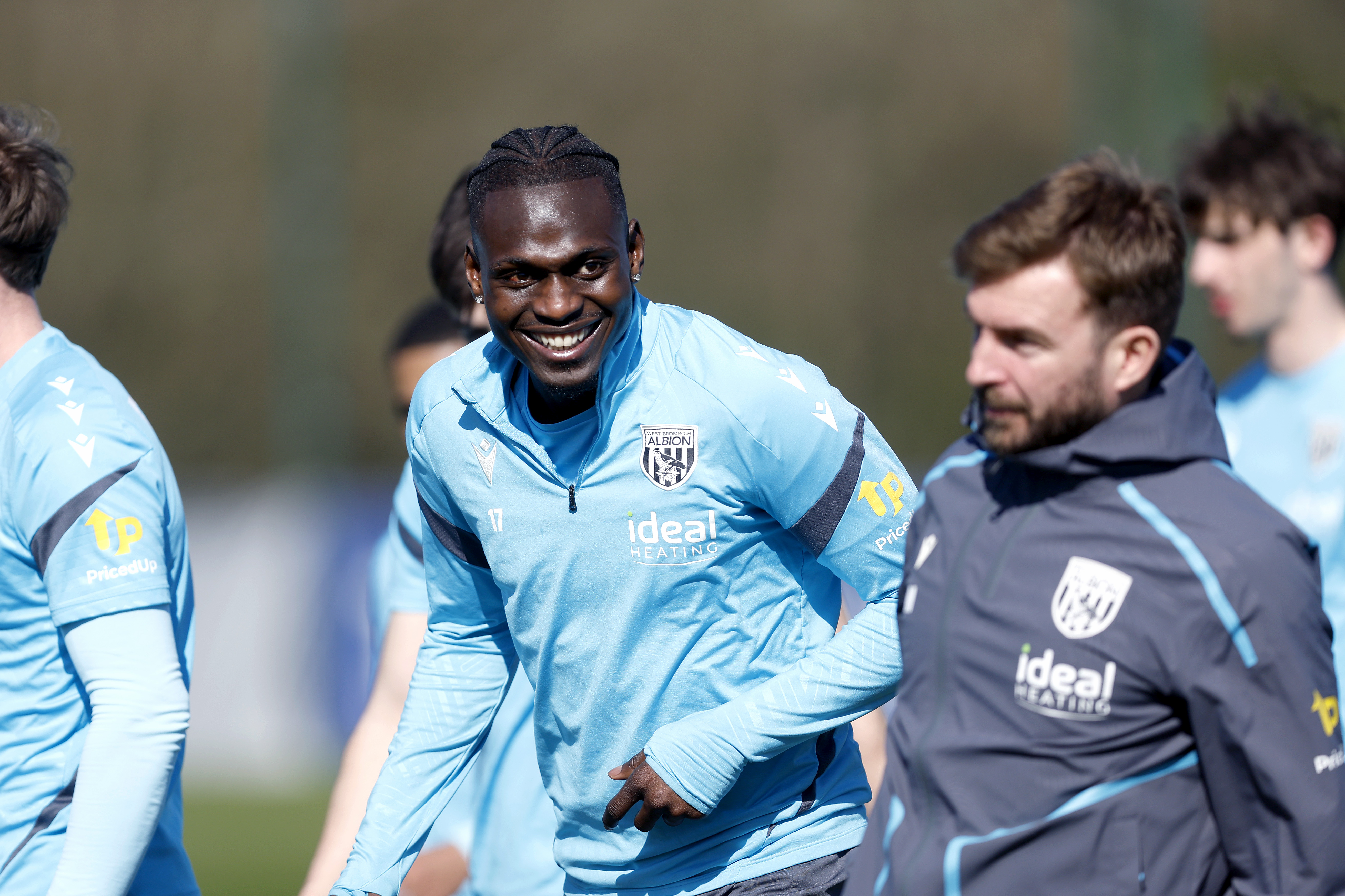 Ousmane Diakité in Albion training.