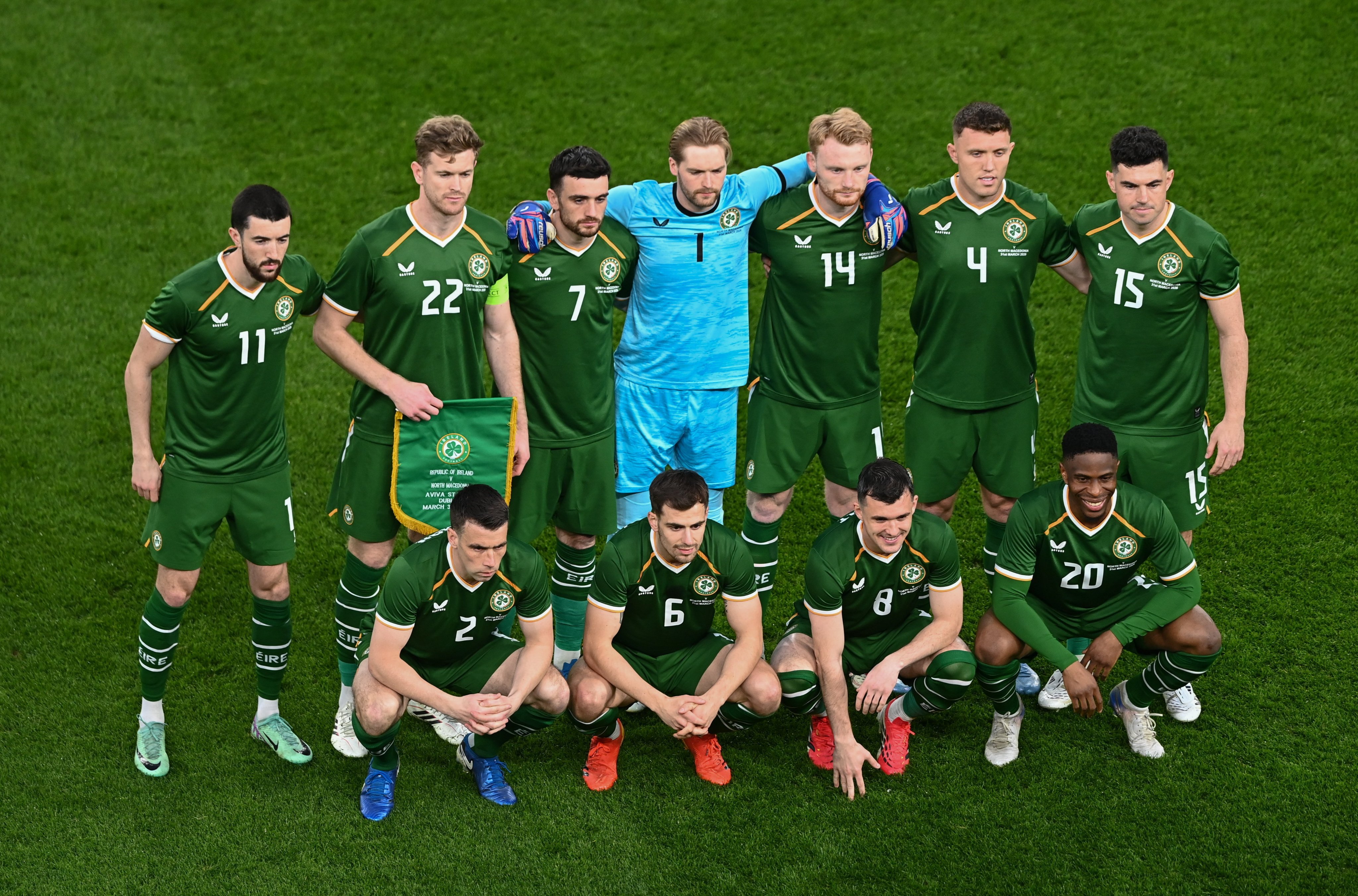 Jayson Molumby lines up with the Republic of Ireland (Photo: FAI)