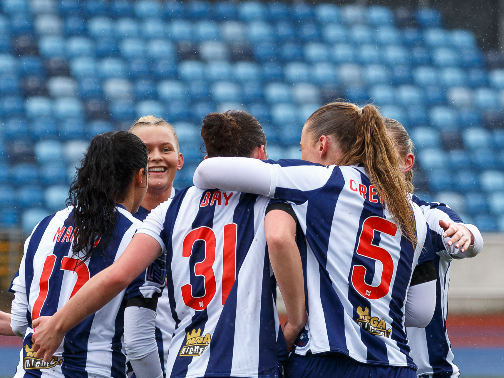 Albion Women celebrating against Hull.