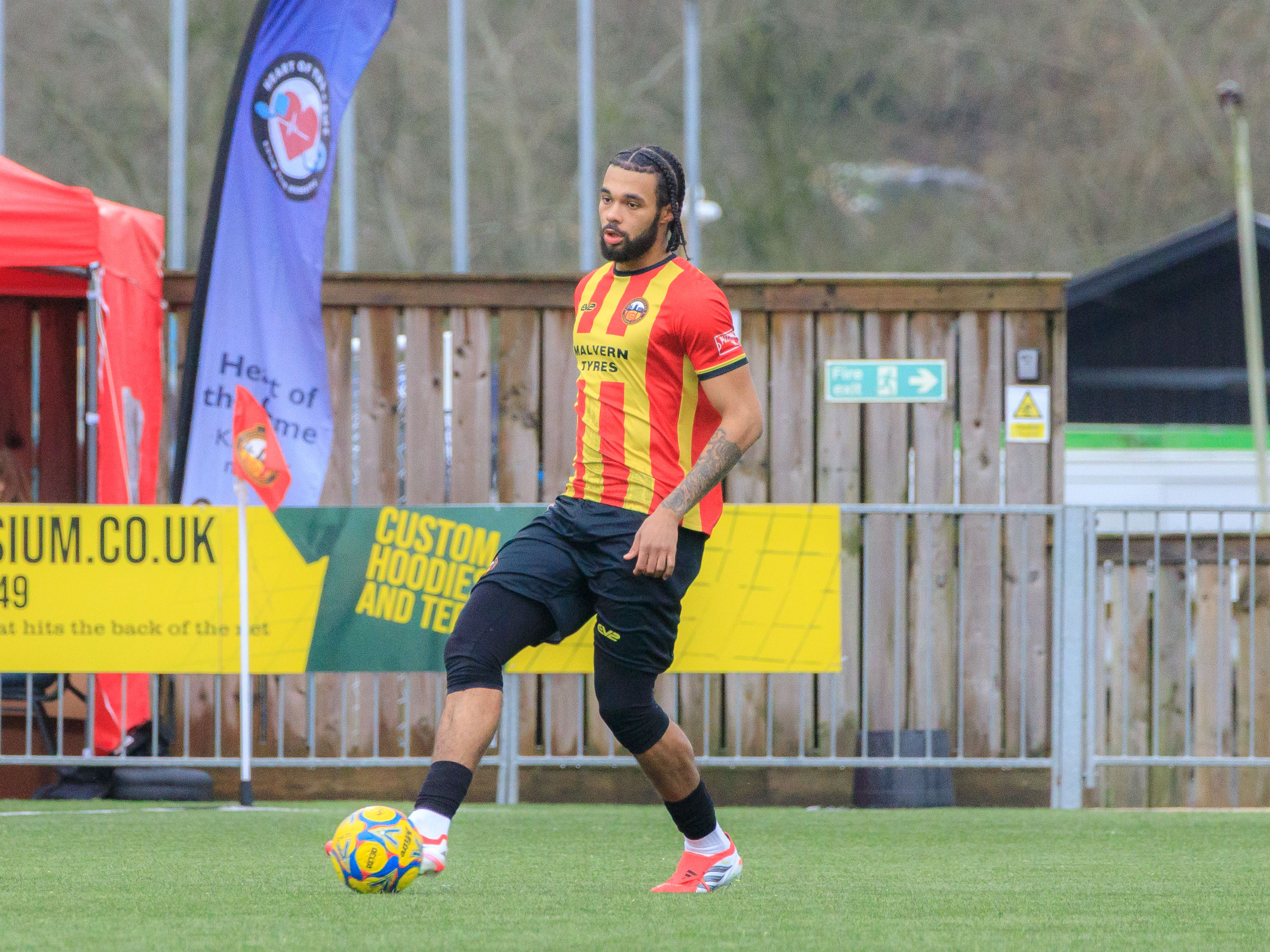 A photo of Albion youngster Jamal Mohammed in action for loan team, Gloucester City