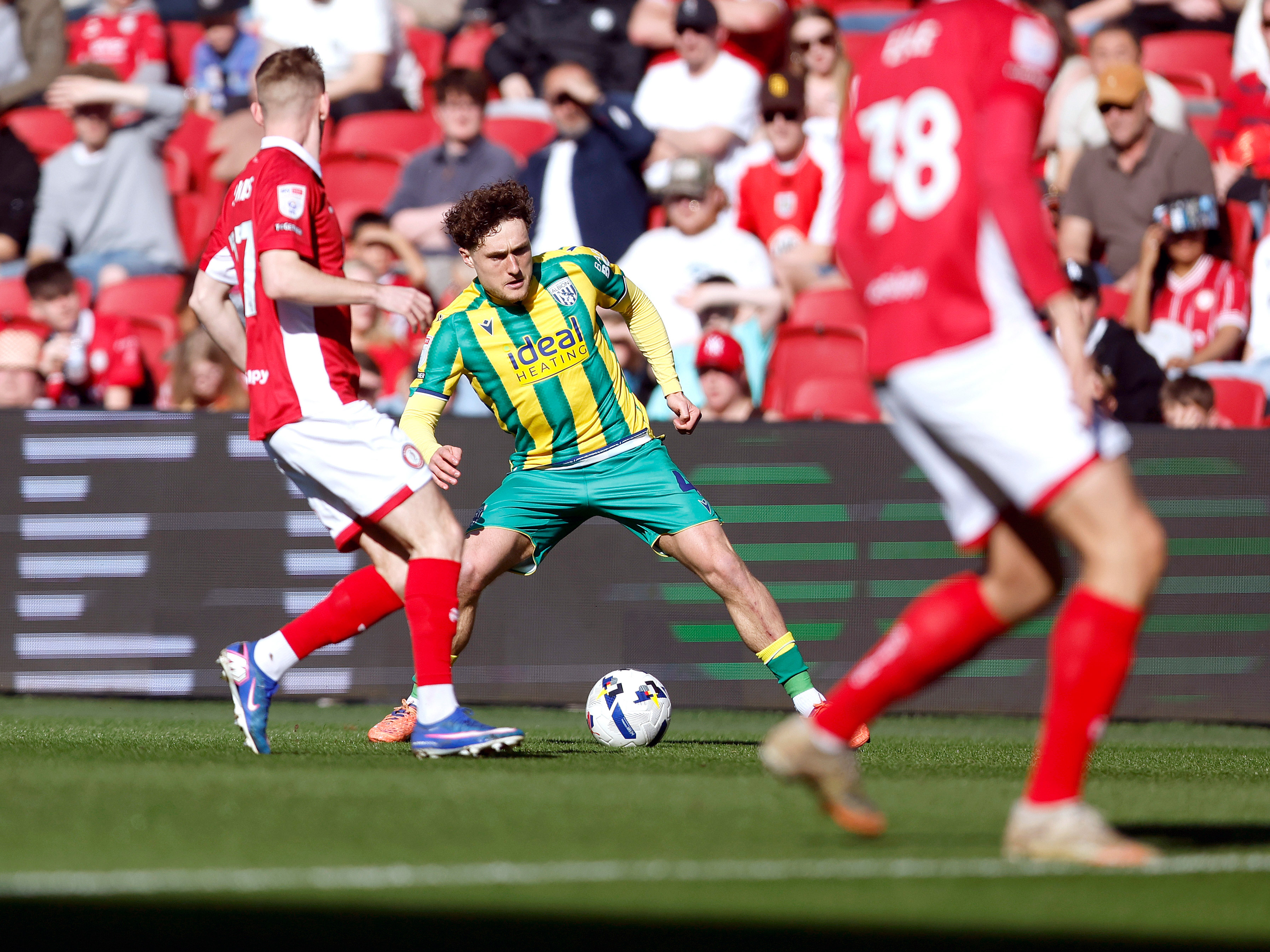 Callum Styles against Bristol City