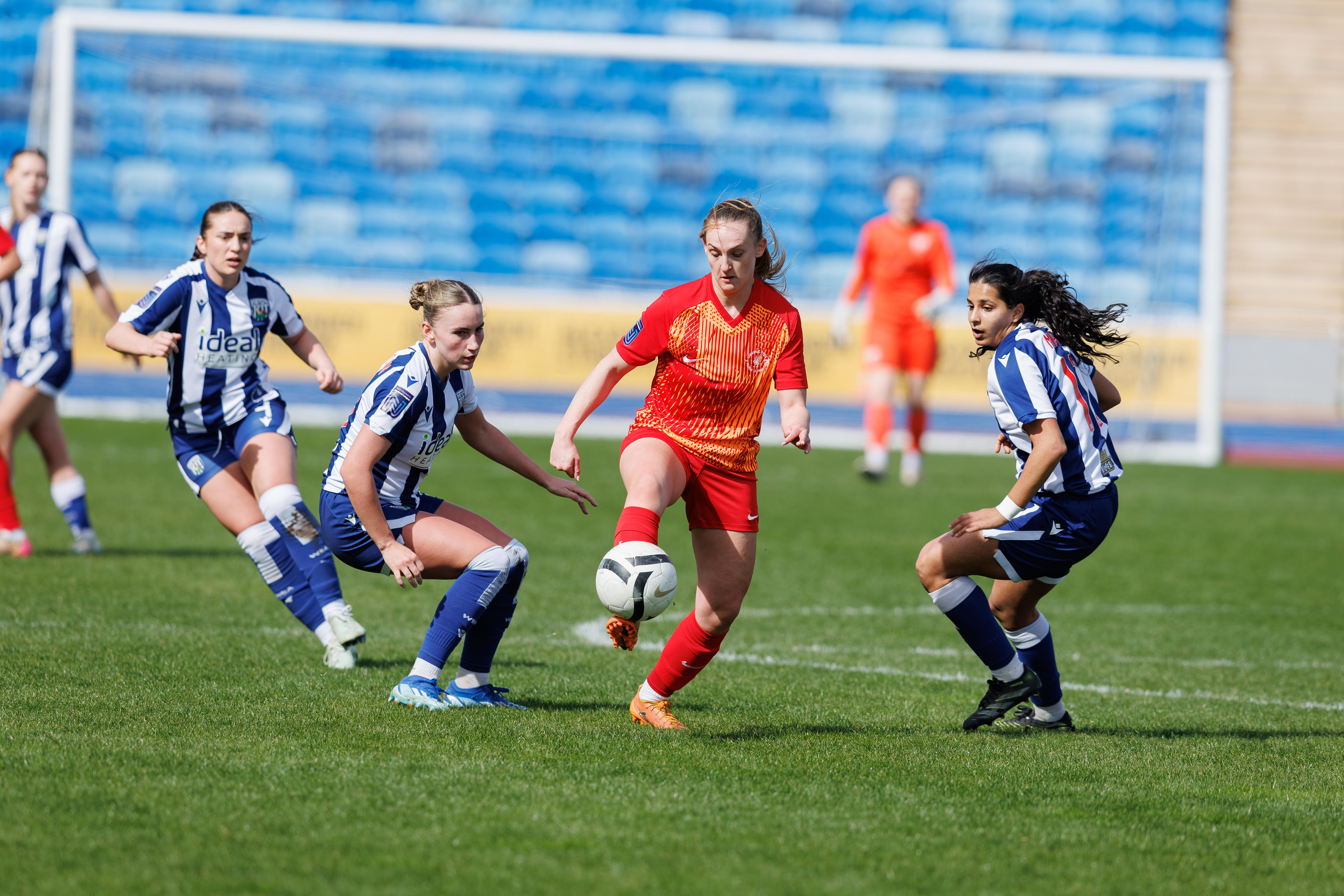 Albion Women in action against Liverpool Feds.