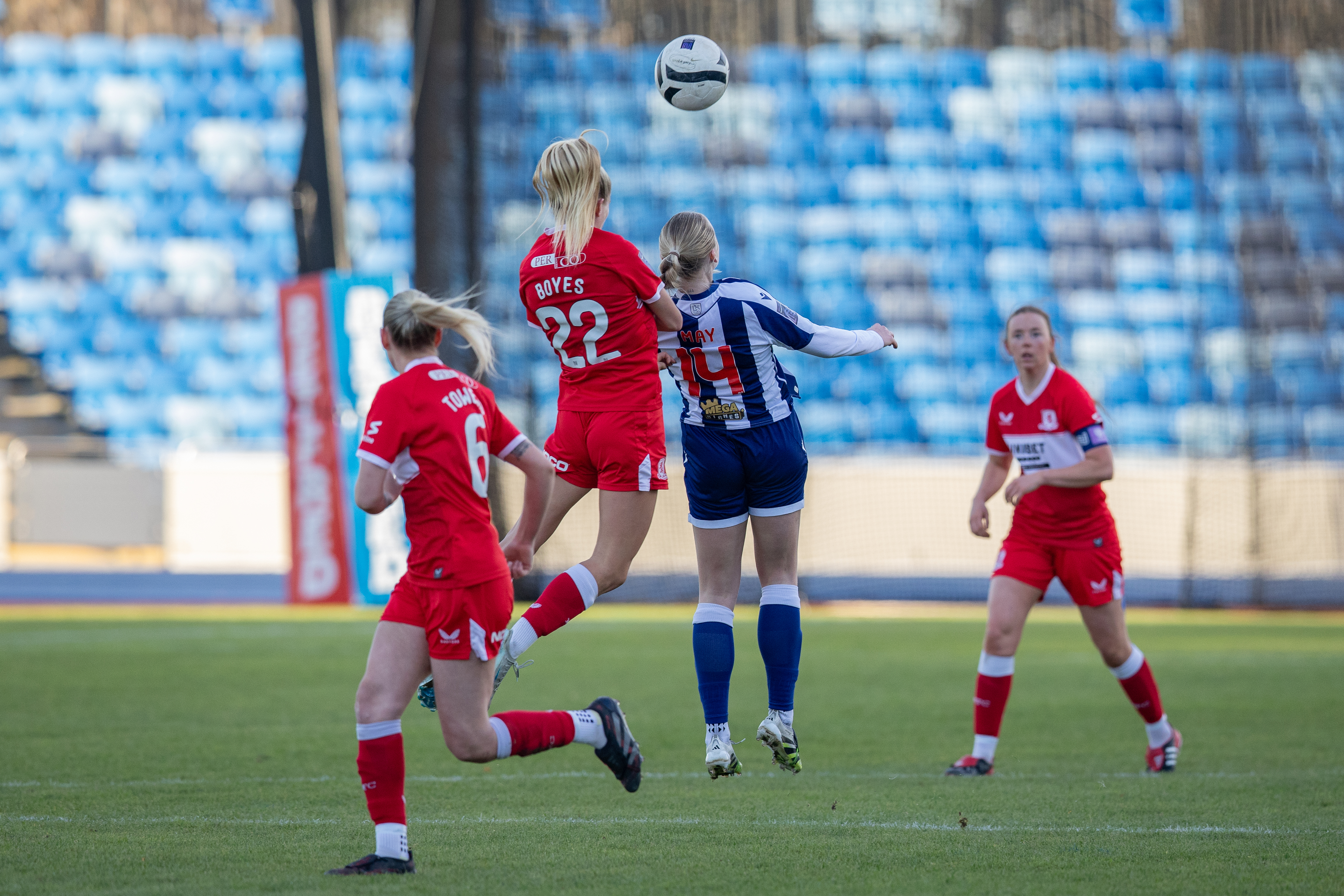 Albion Women and Middlesbrough in action.