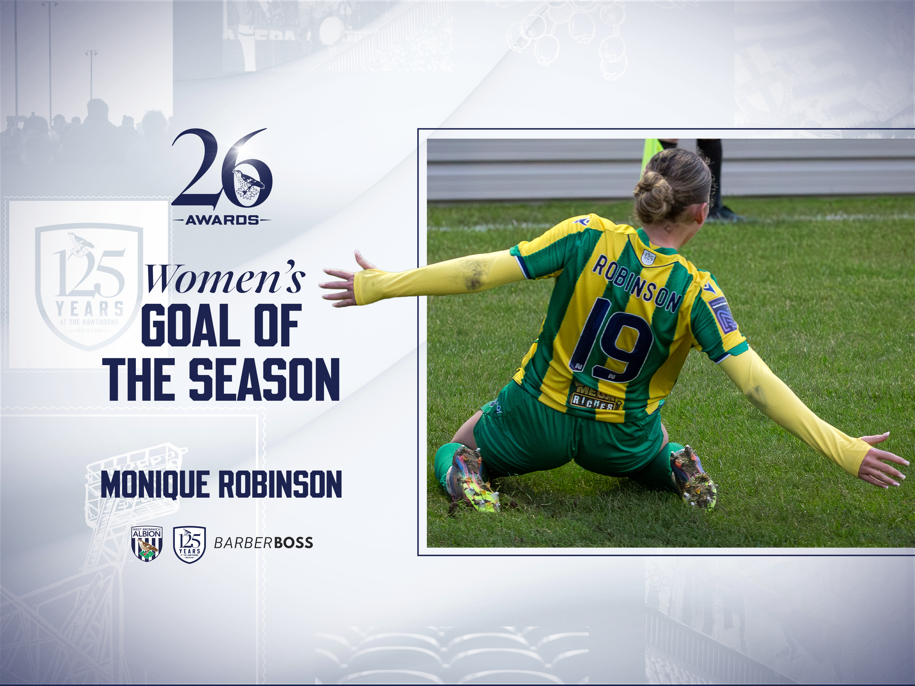 Women's Goal of the Season - Monique Robinson.