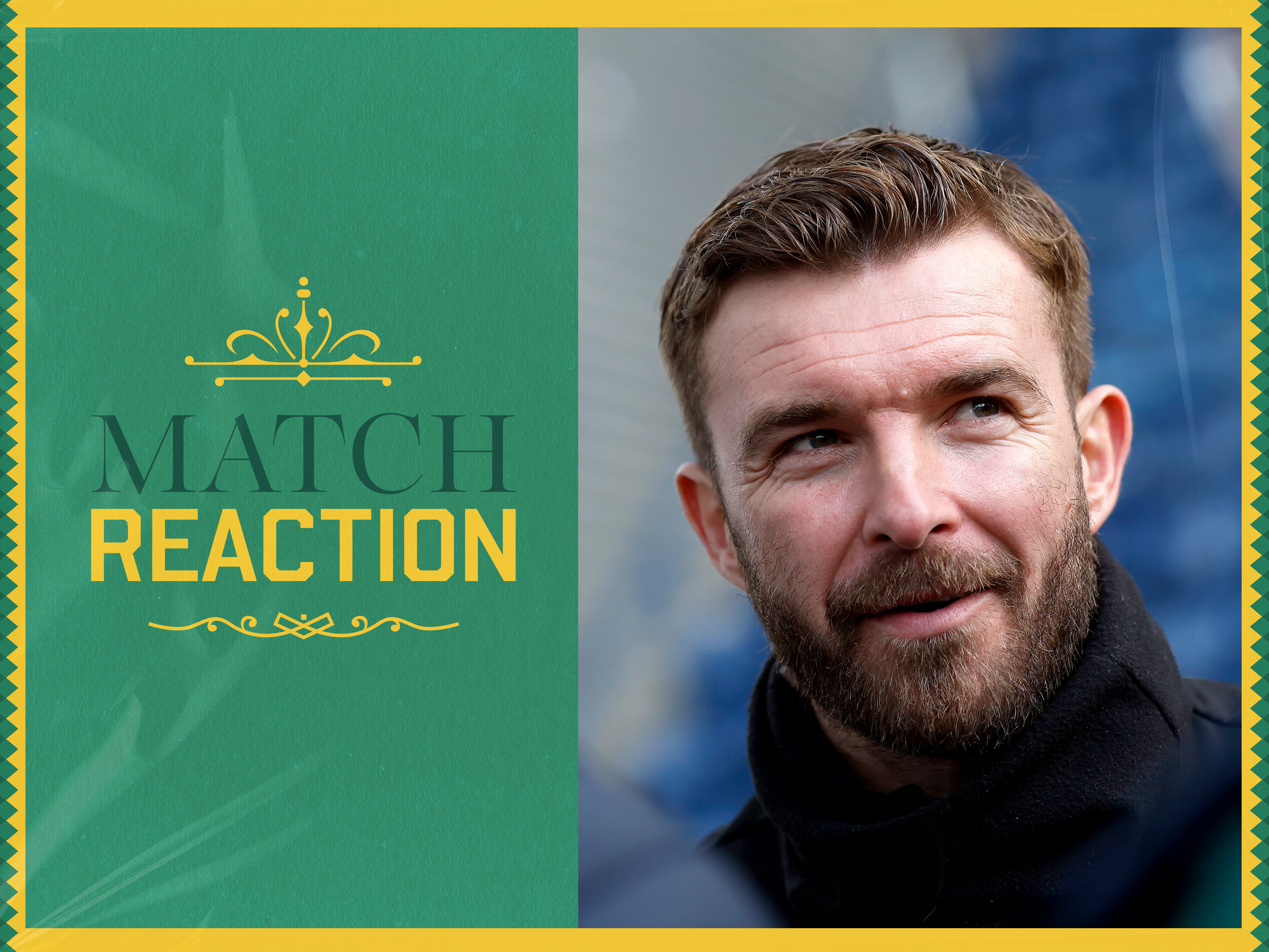 A match reaction graphic of James Morrison post Preston North End