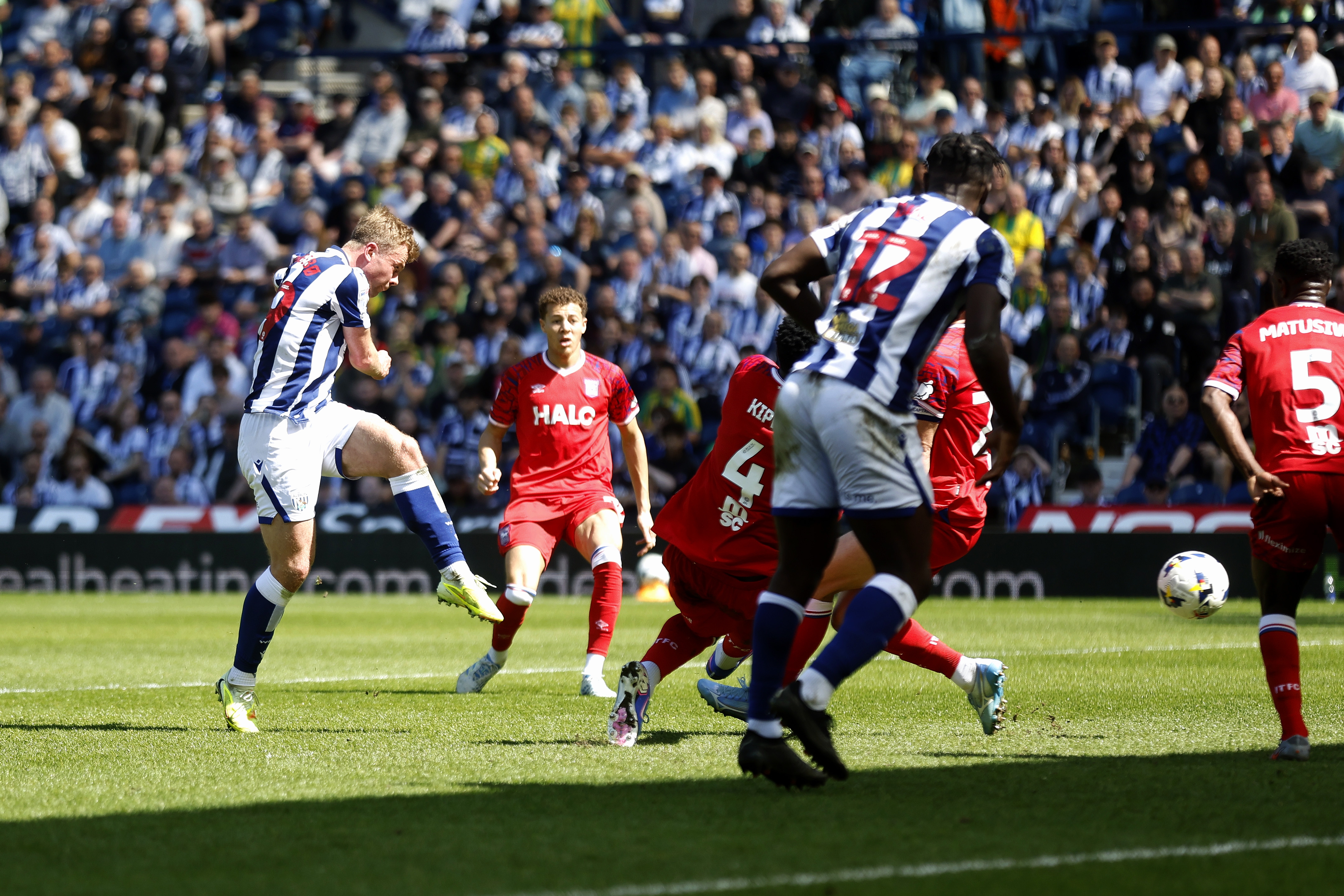Albion in action against Ipswich Town.