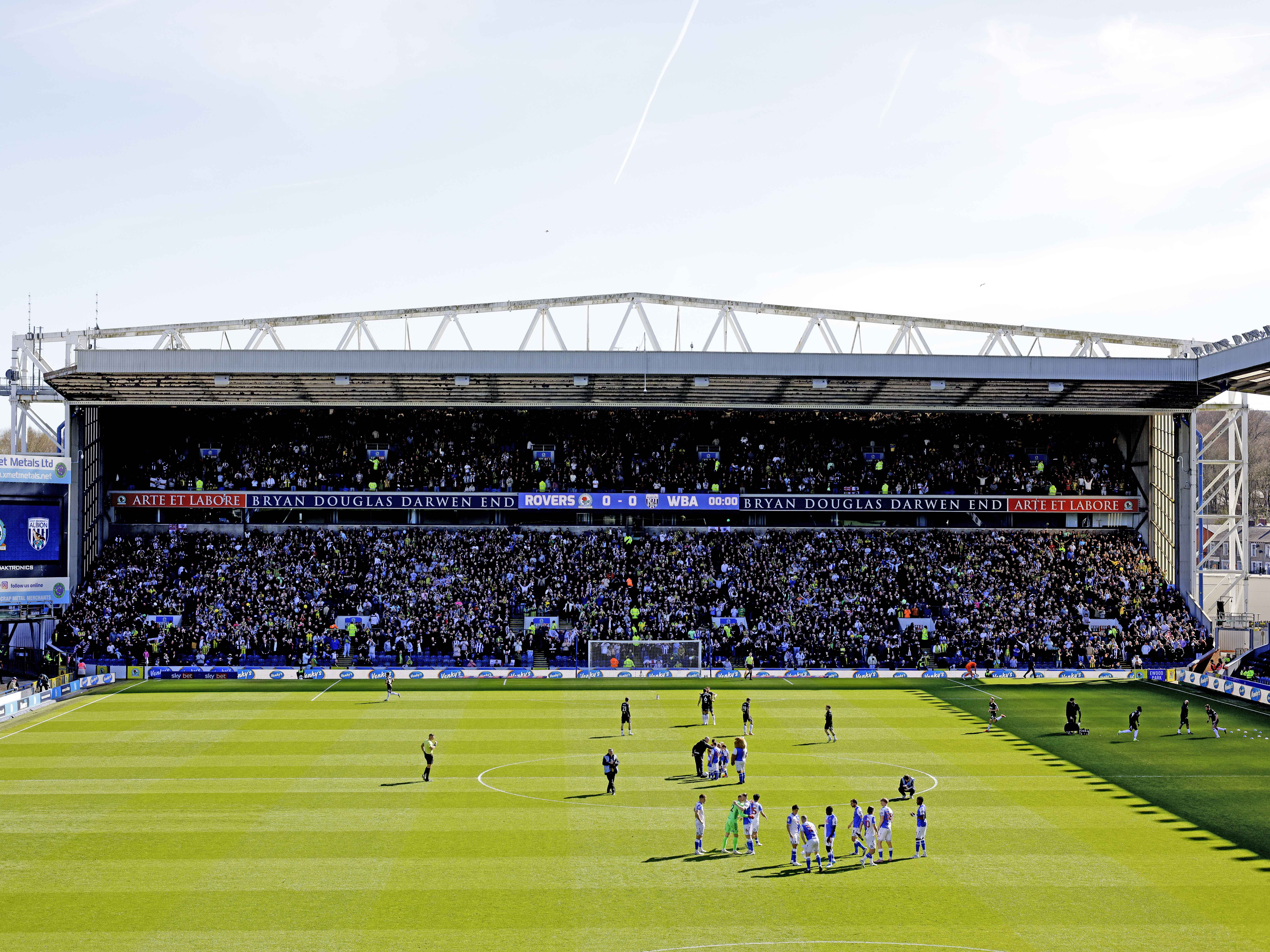 An image of 7,500 Albion supporters at Blackburn