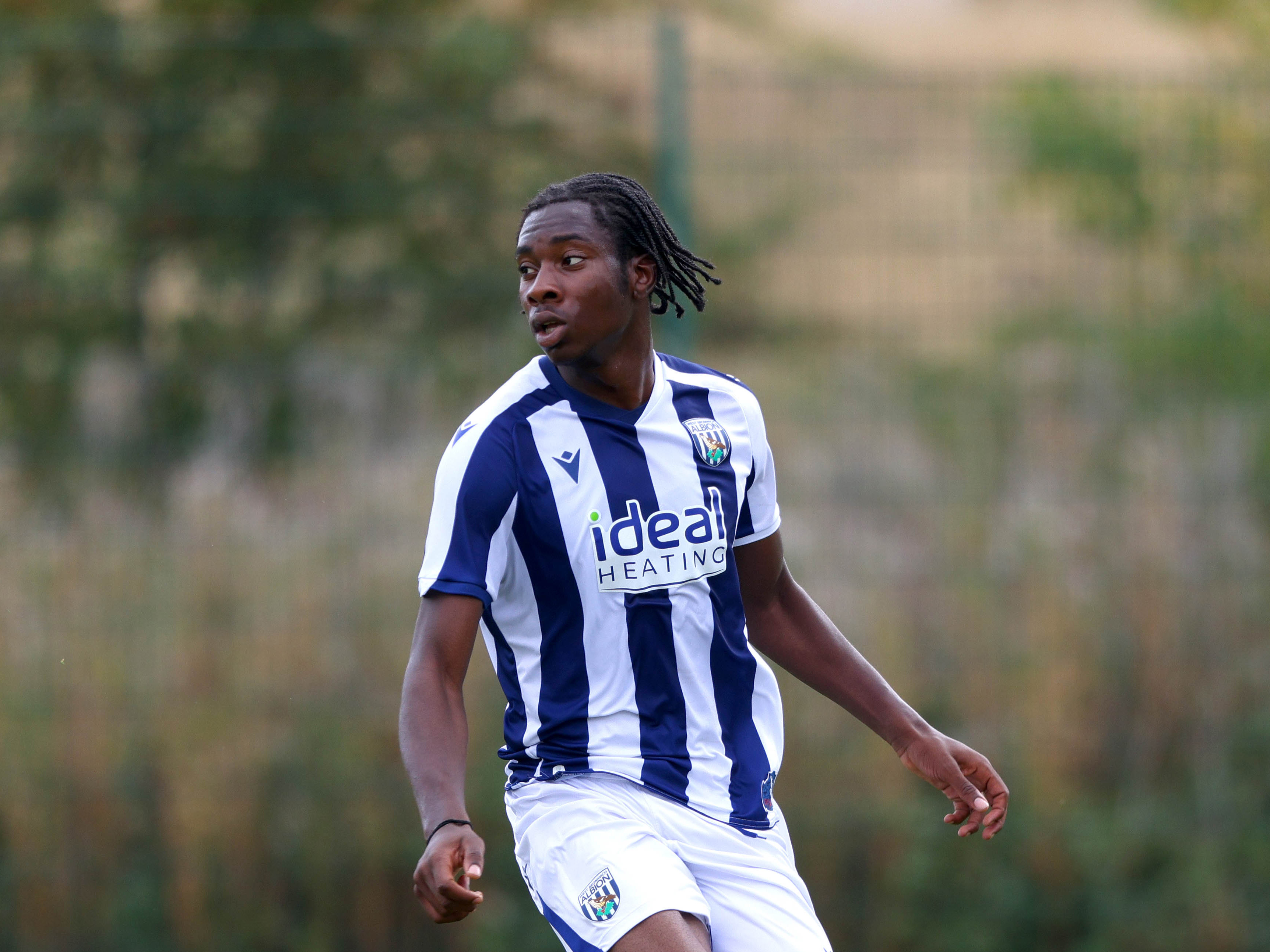 Justin Seven-Seven in action for WBA's U18 side 