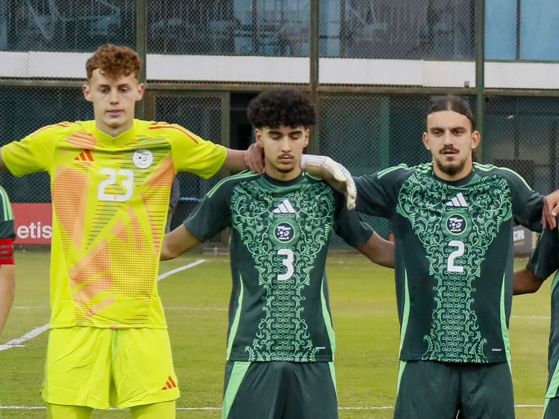 A photo of Albion U18 defender Adam Letlat in action for Algeria's U20s