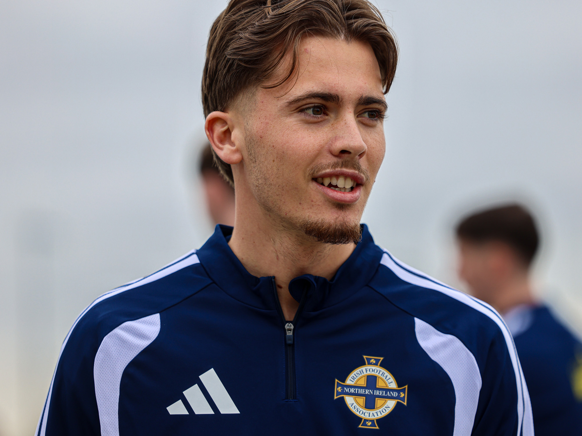 Isaac Price in Northern Ireland training gear