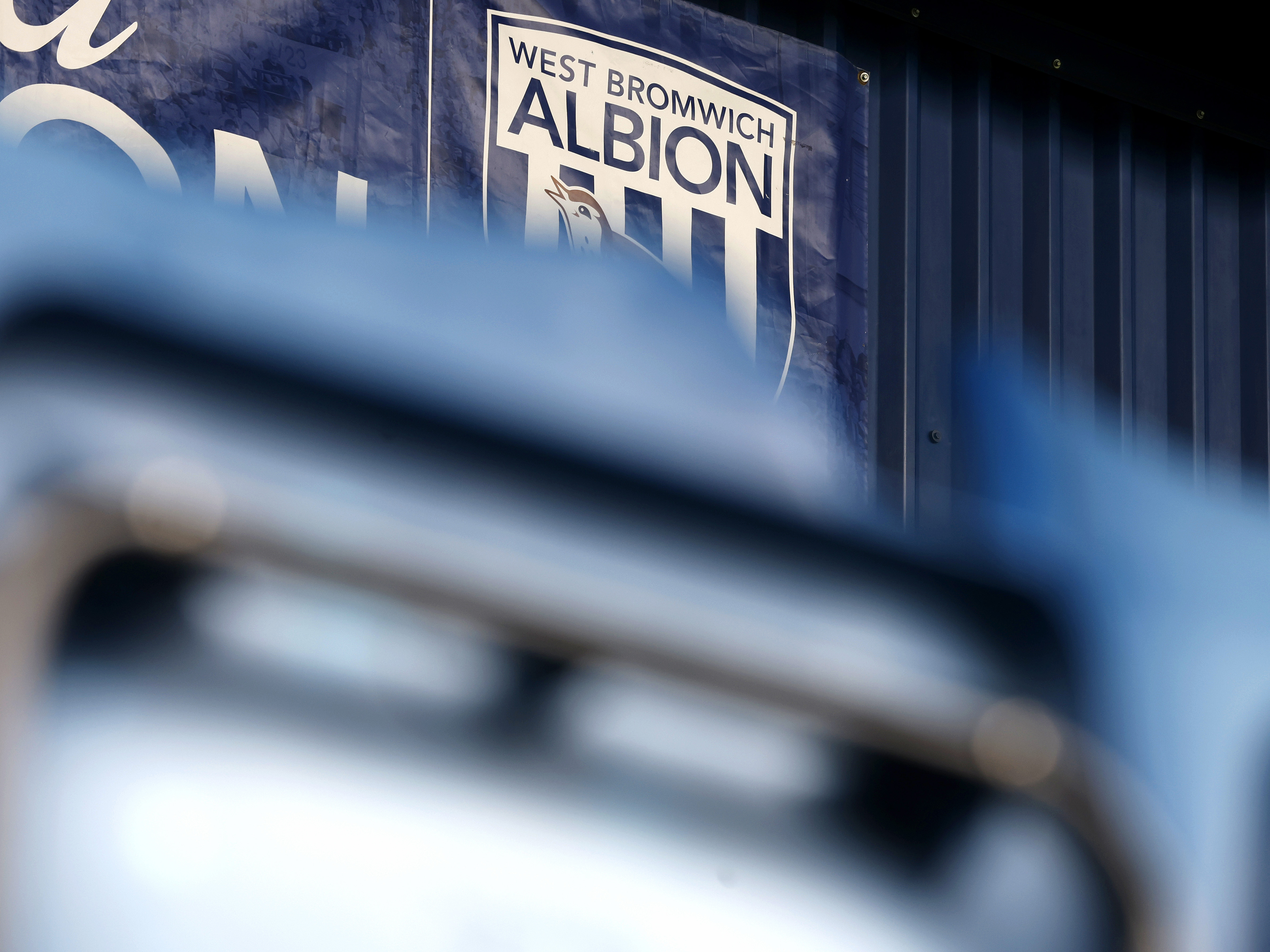 An image of a West Bromwich Albion badge at The Hawthorns