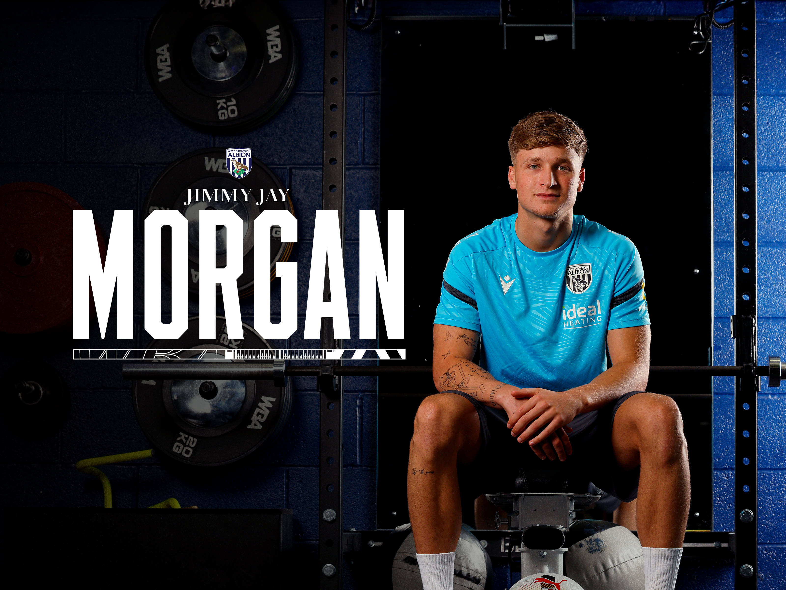 A graphic of new Albion signing Jimmy-Jay Morgan