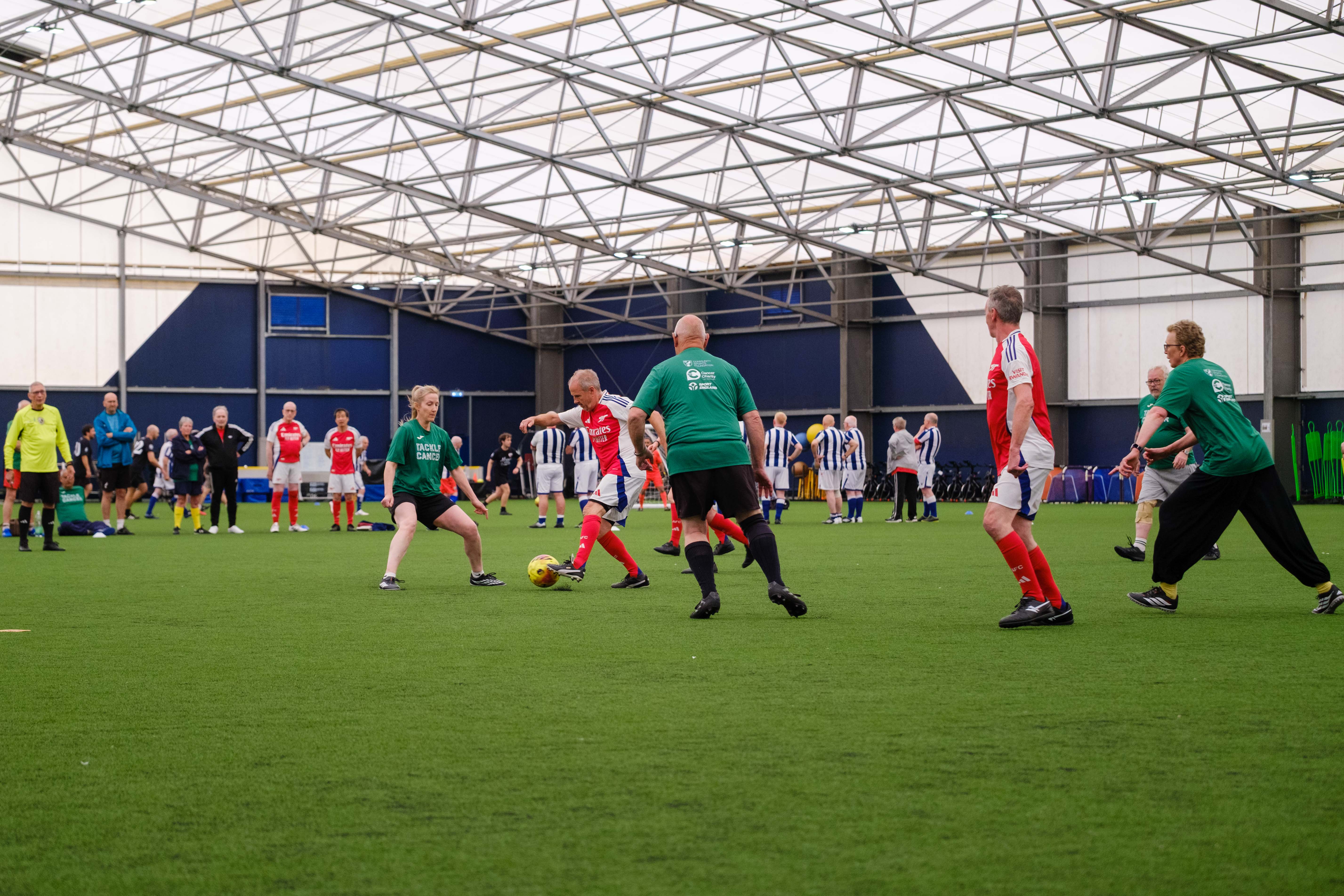 Arsenal and Big C Tackling Cancer competing in the Dome.