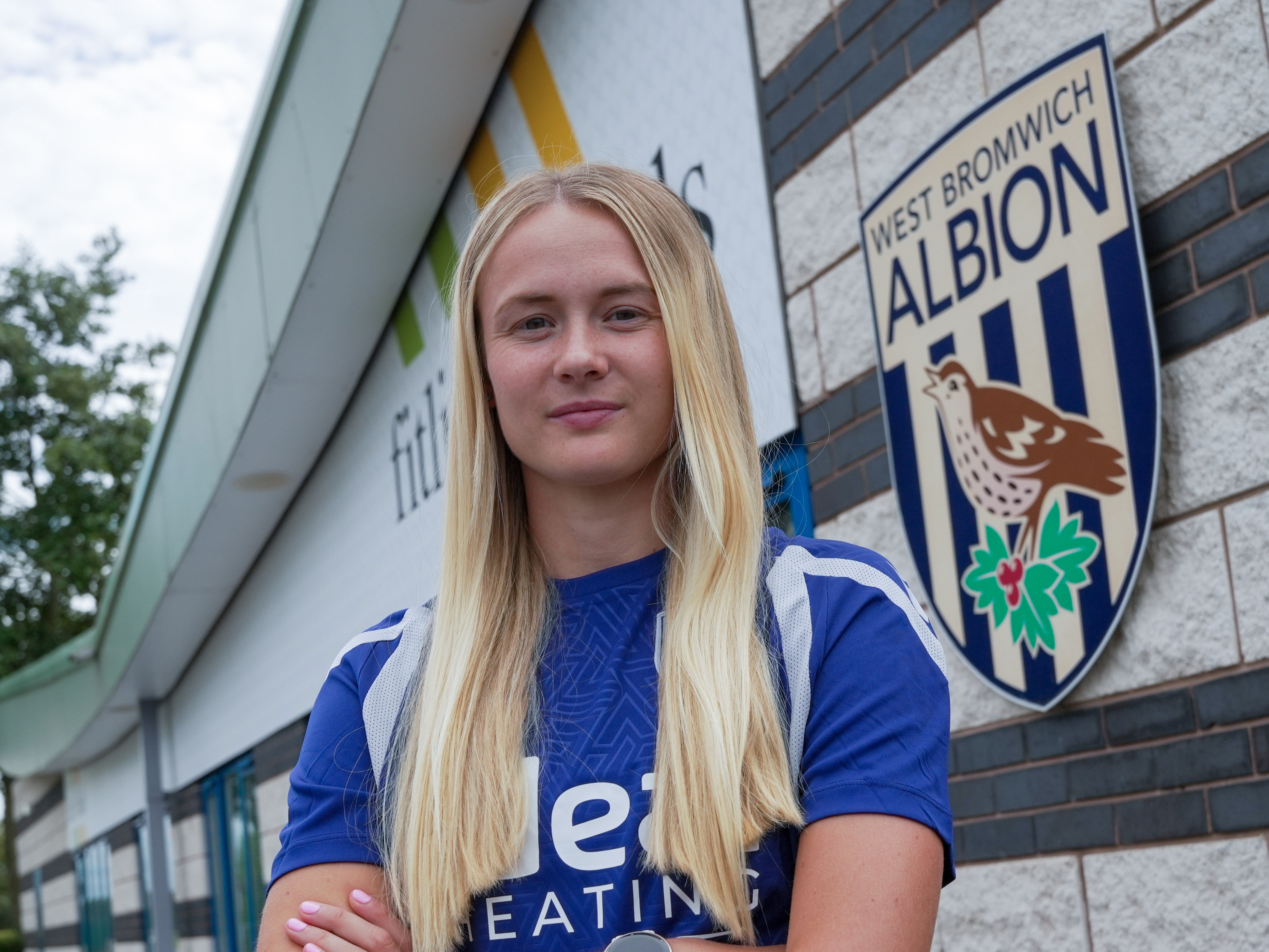 Abbey Jones outside the Fitlife Foods Performance Centre.