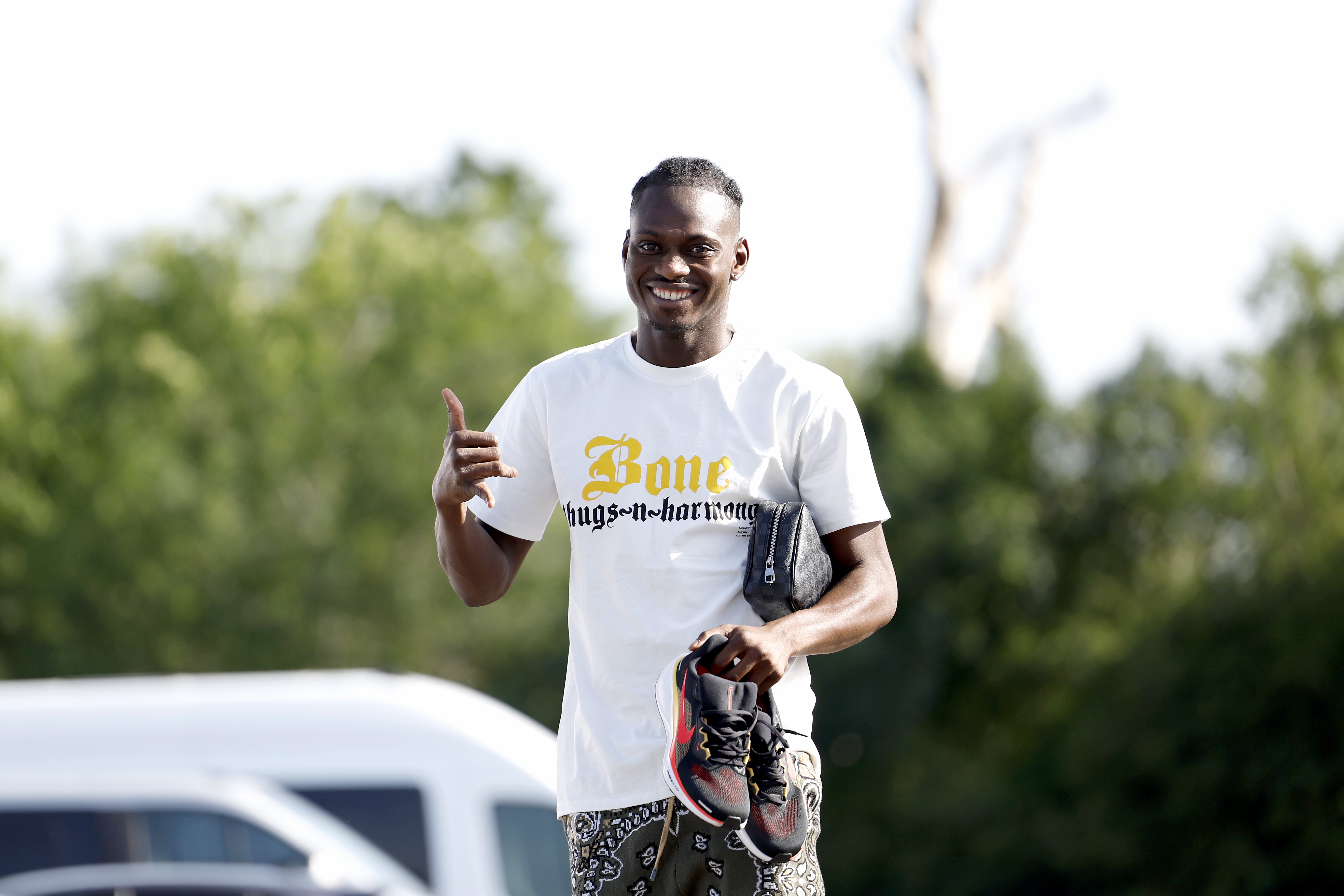 Ousmane Diakite arrives for pre-season.