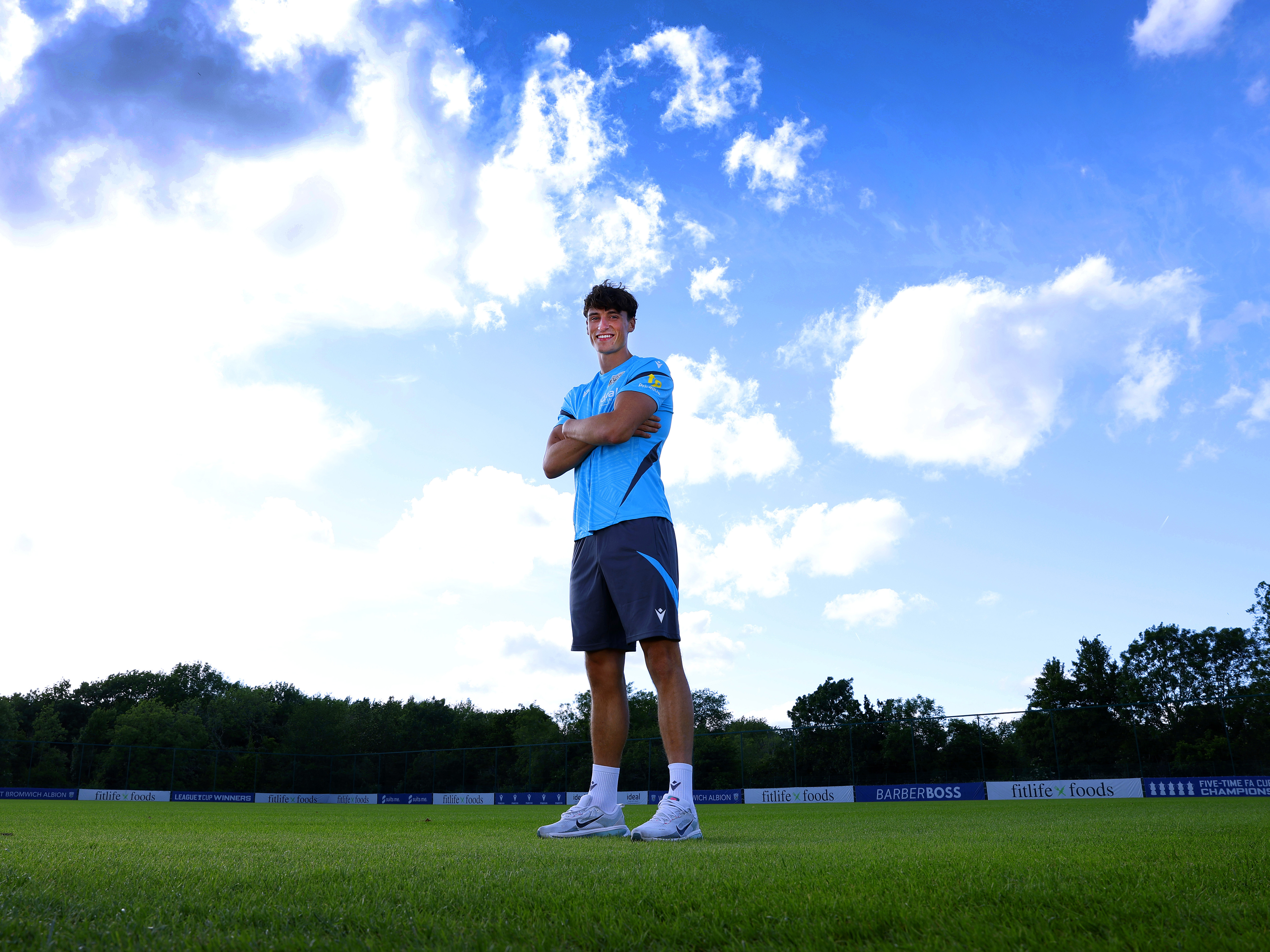 A photo of new Albion striker Barney Stewart 