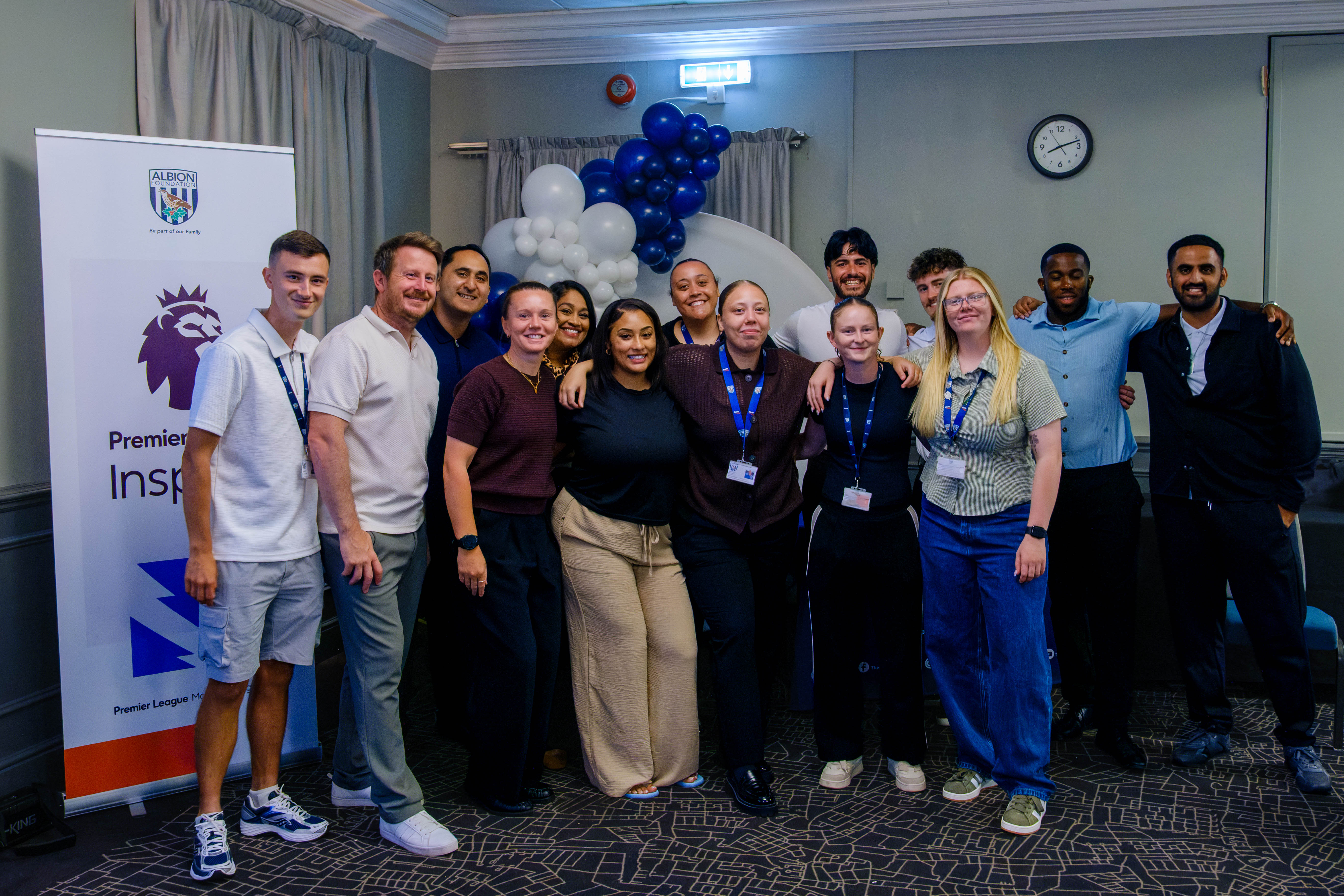 Group photo of Premier League programme staff.