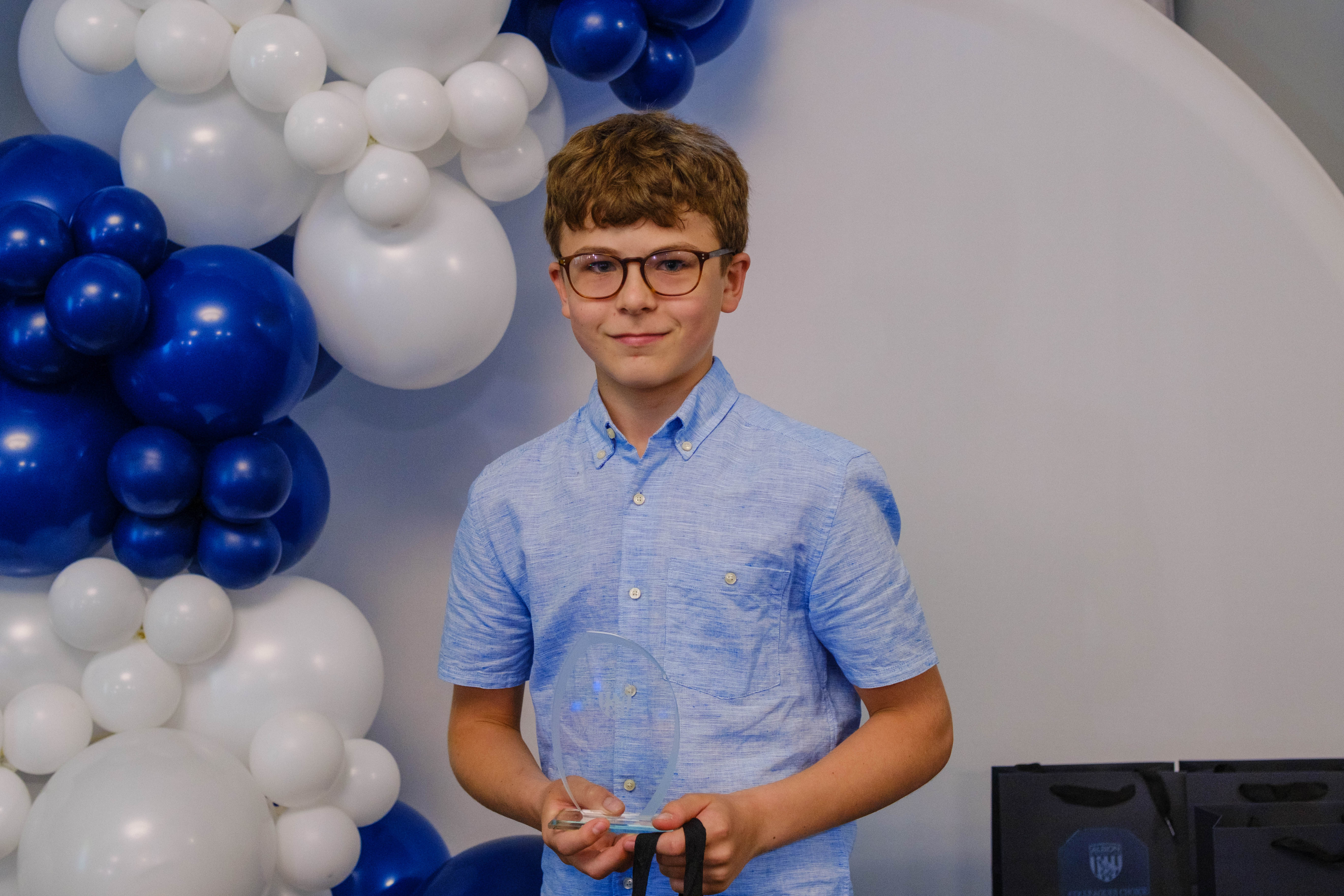 Premier Inspire to Achieve award - Nate