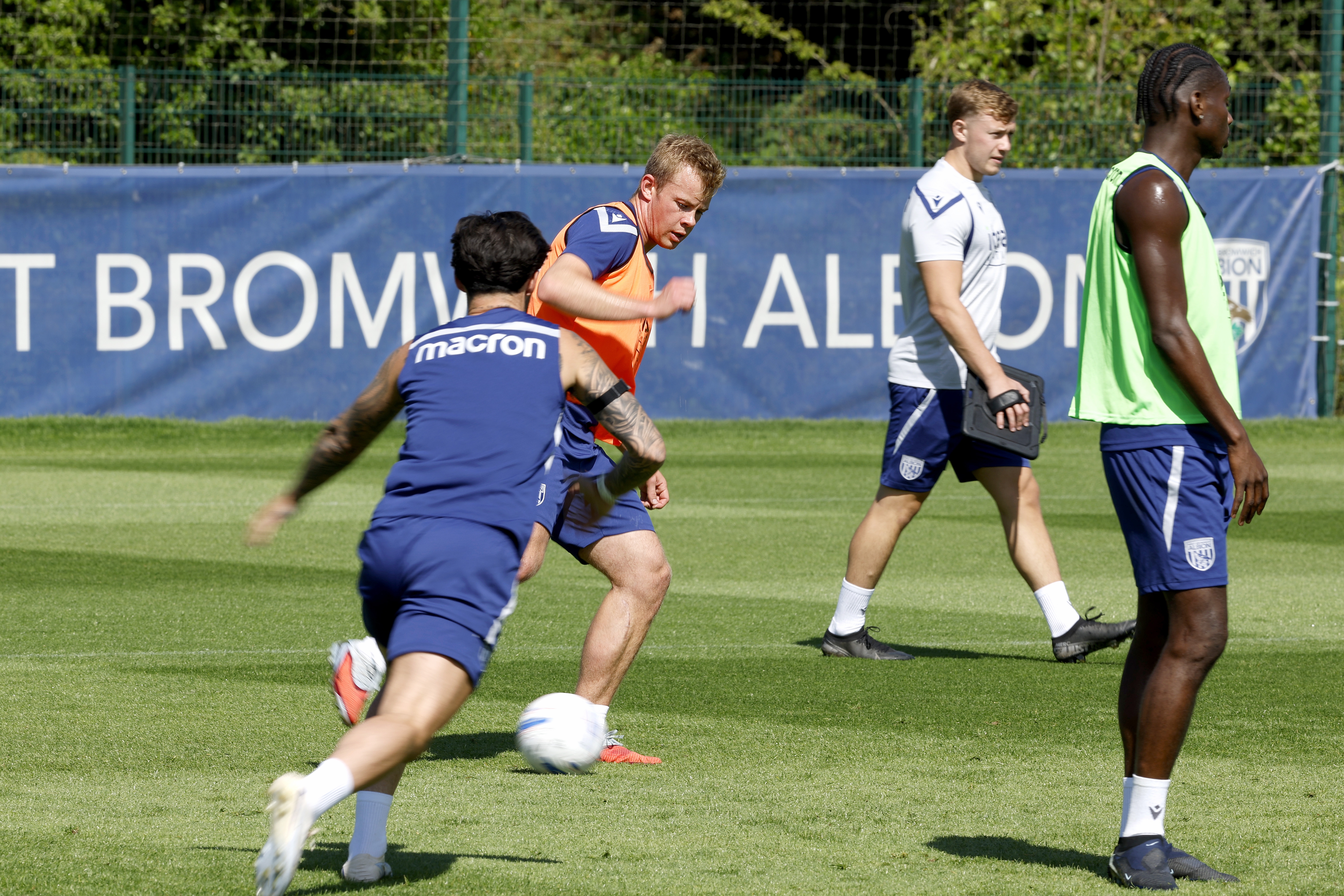 Aune Heggebo on the ball in pre-season