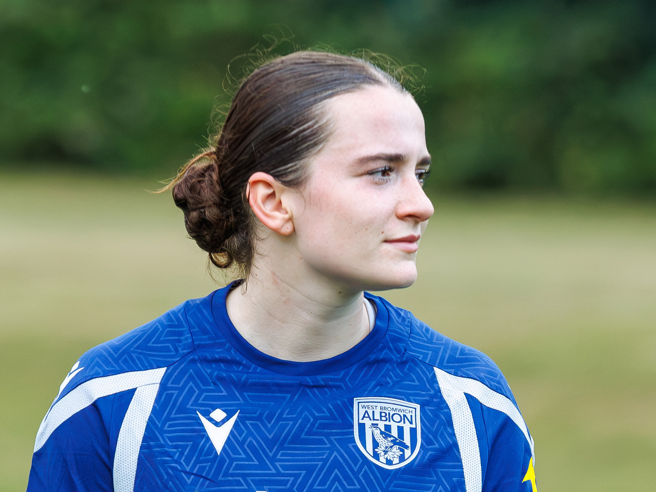 Lucy Day on the training pitch