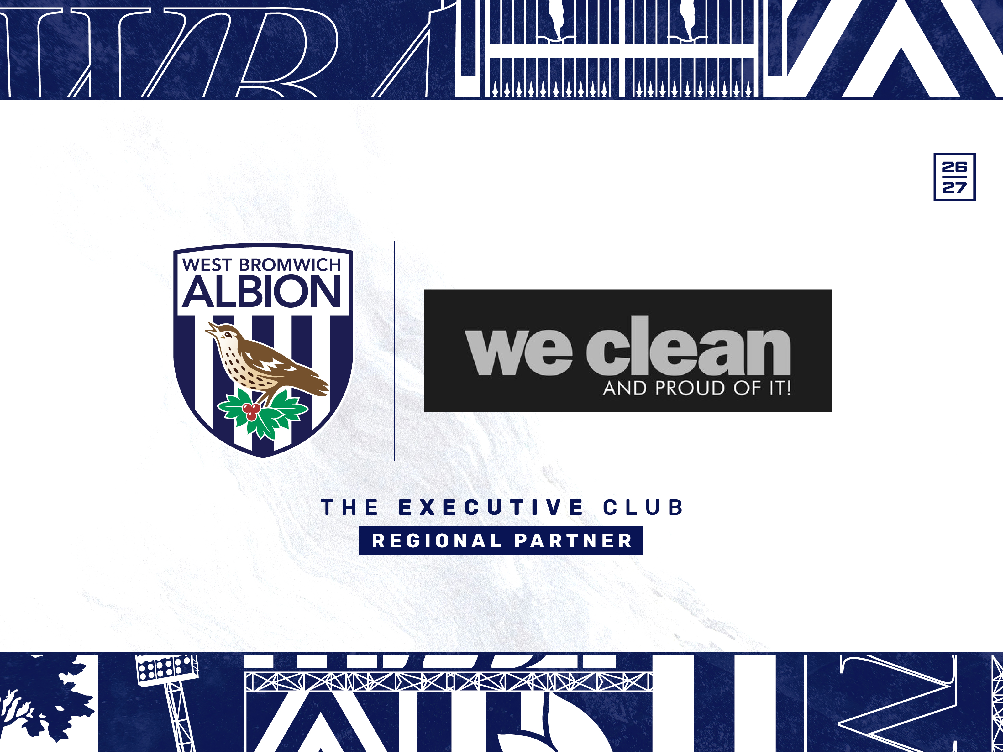 We Clean graphic announcement graphic with their logo on and the WBA badge 
