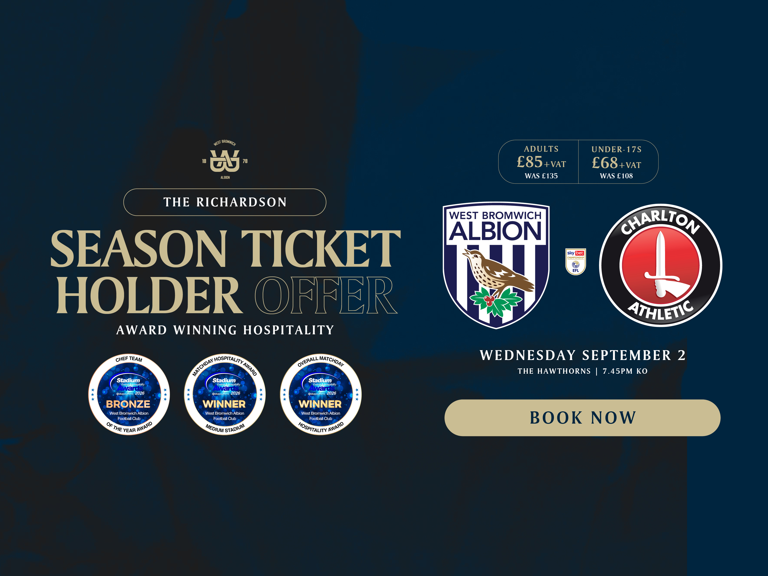 Season Ticket Hospitality Offer