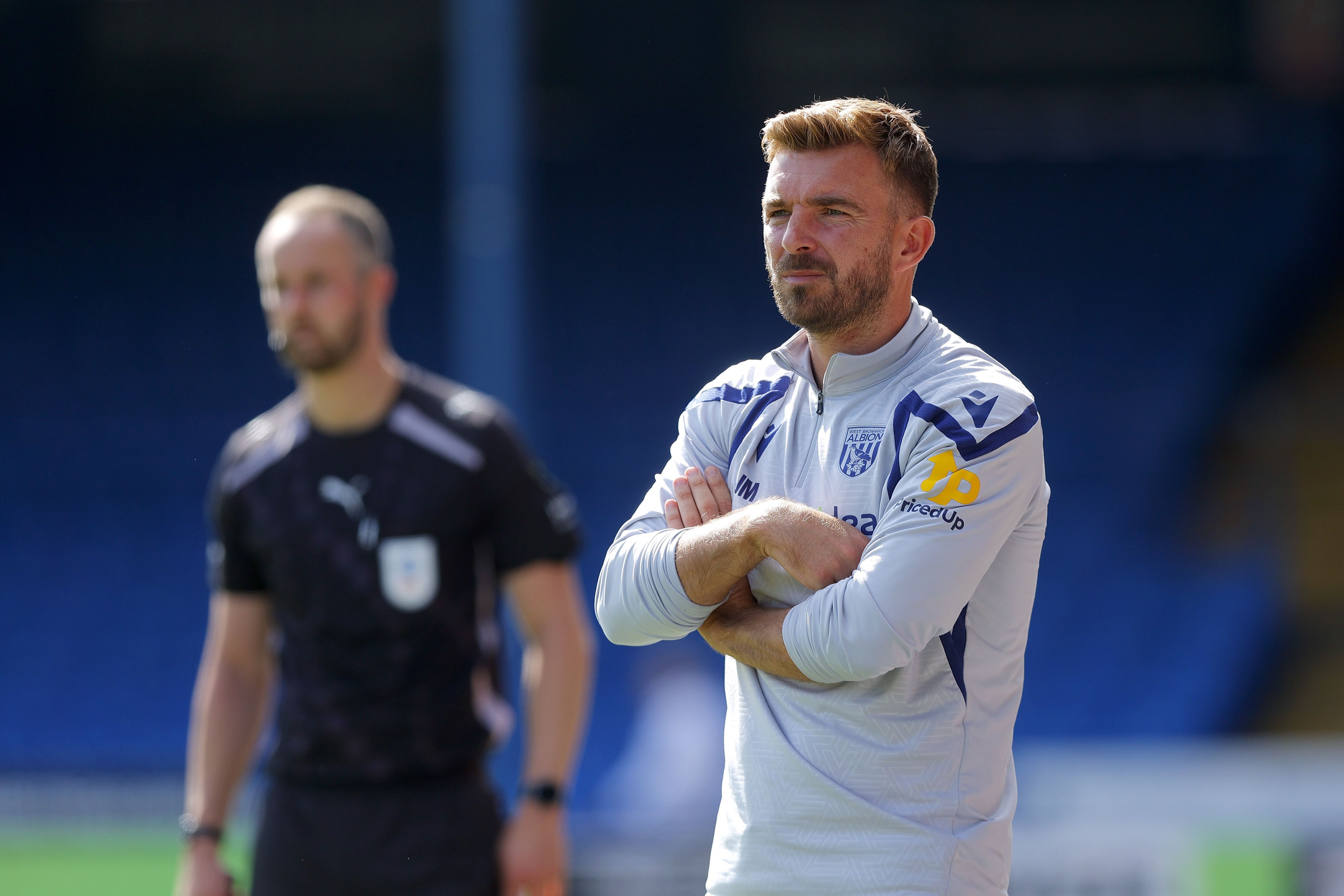 James Morrison with his arms folded at Peterborough