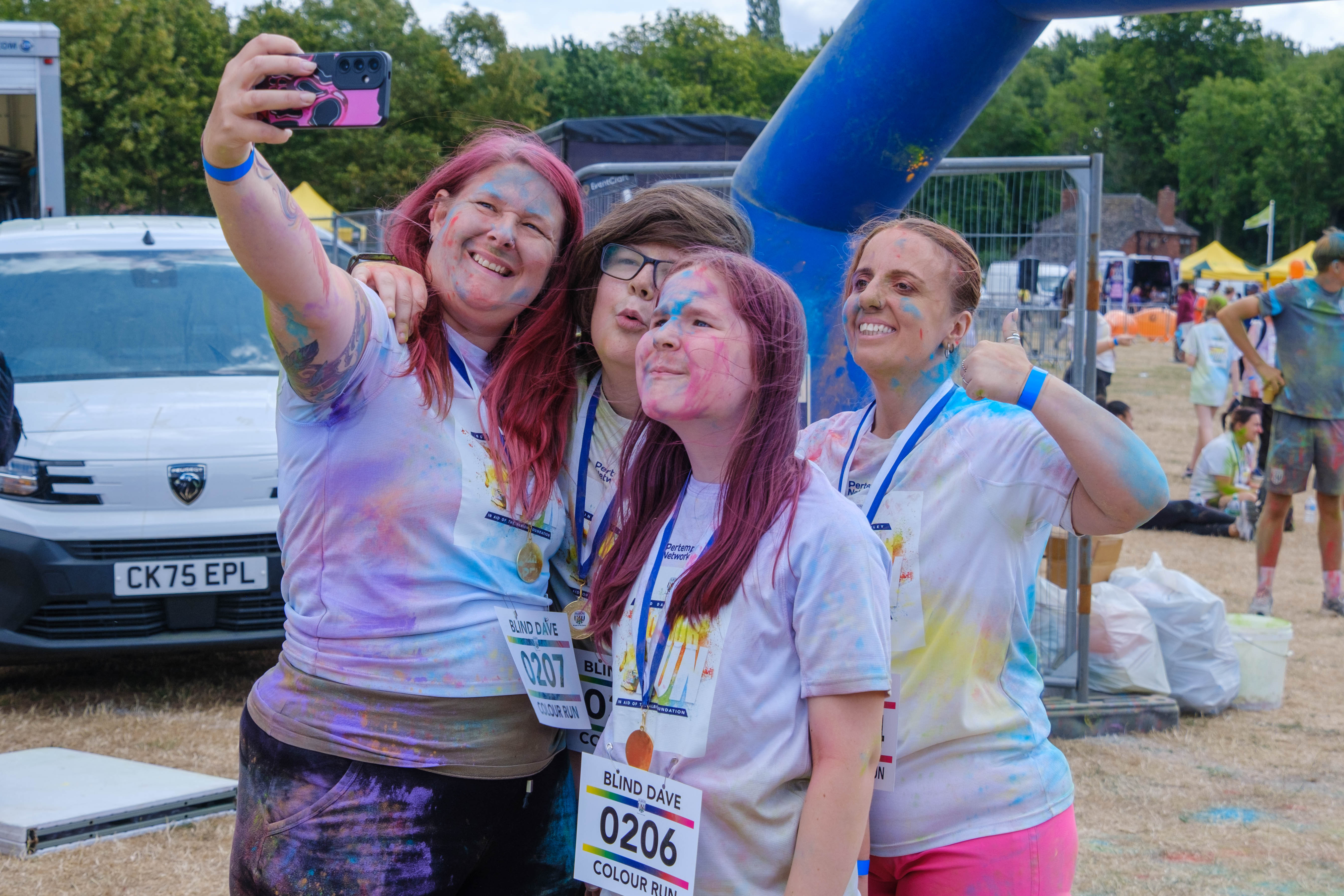 Group of participants posing for a selfie.