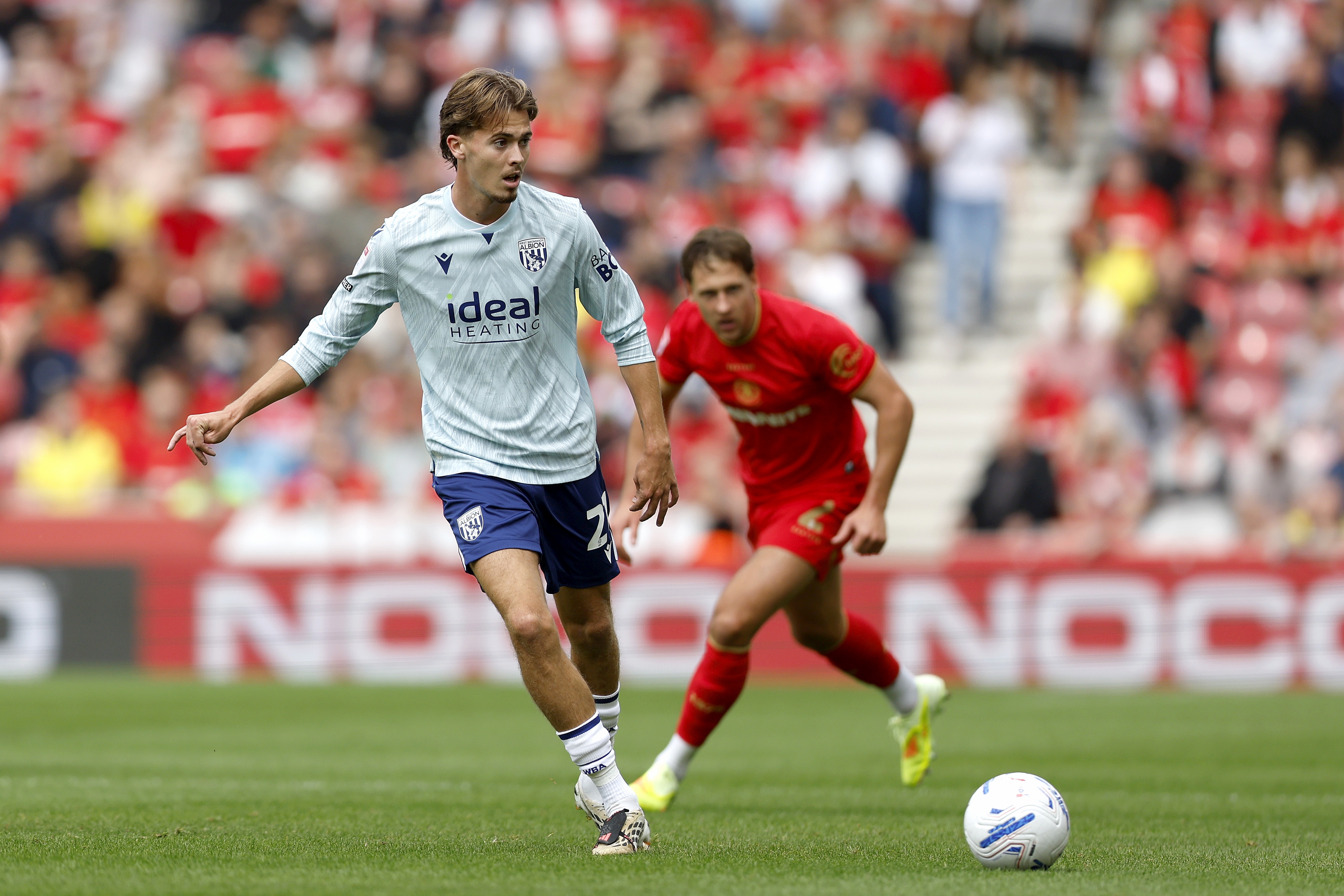 Isaac Price on the ball against Middlesbrough