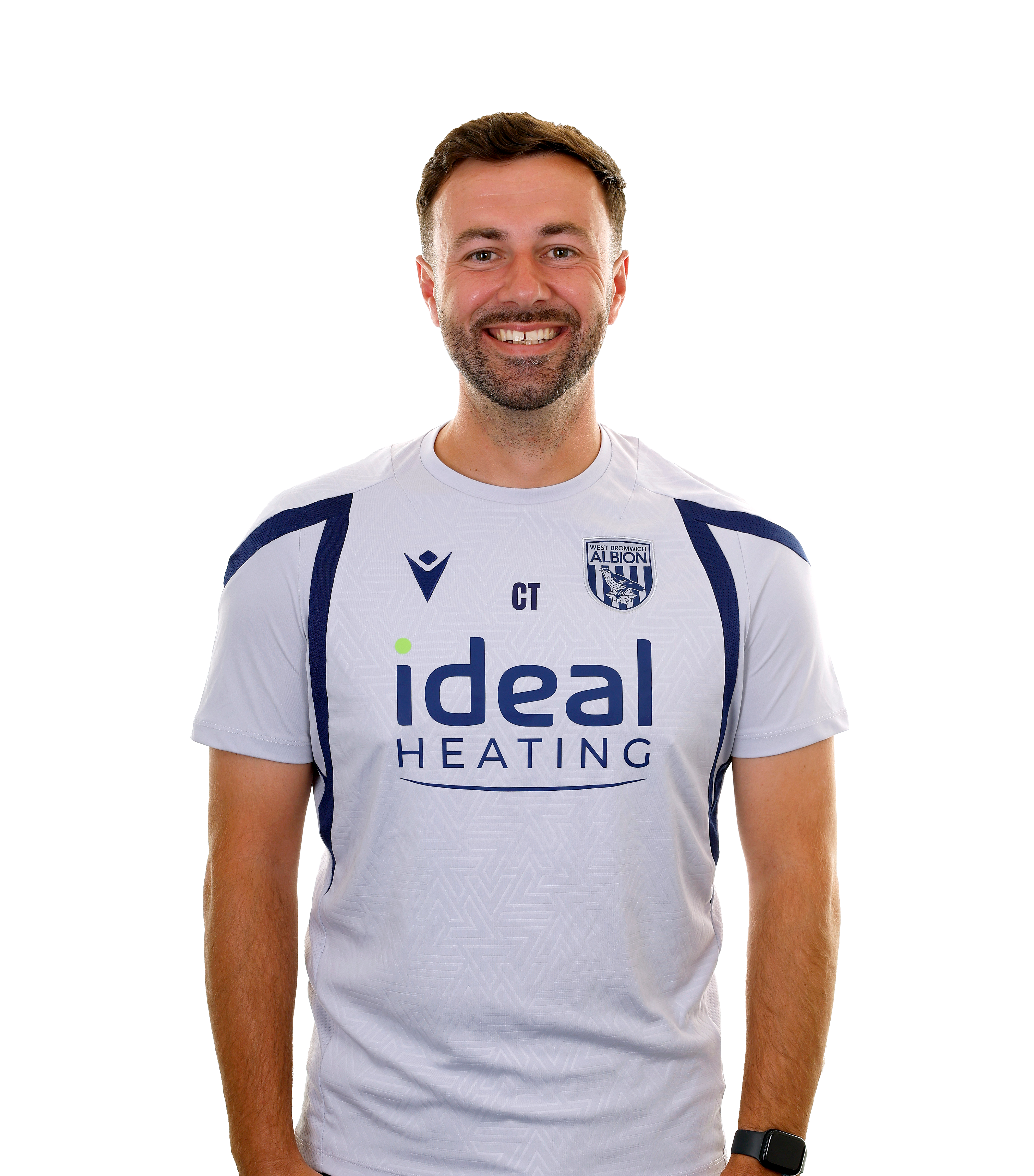 A 2026/27 photo of Albion U18 manager Chay Thompson