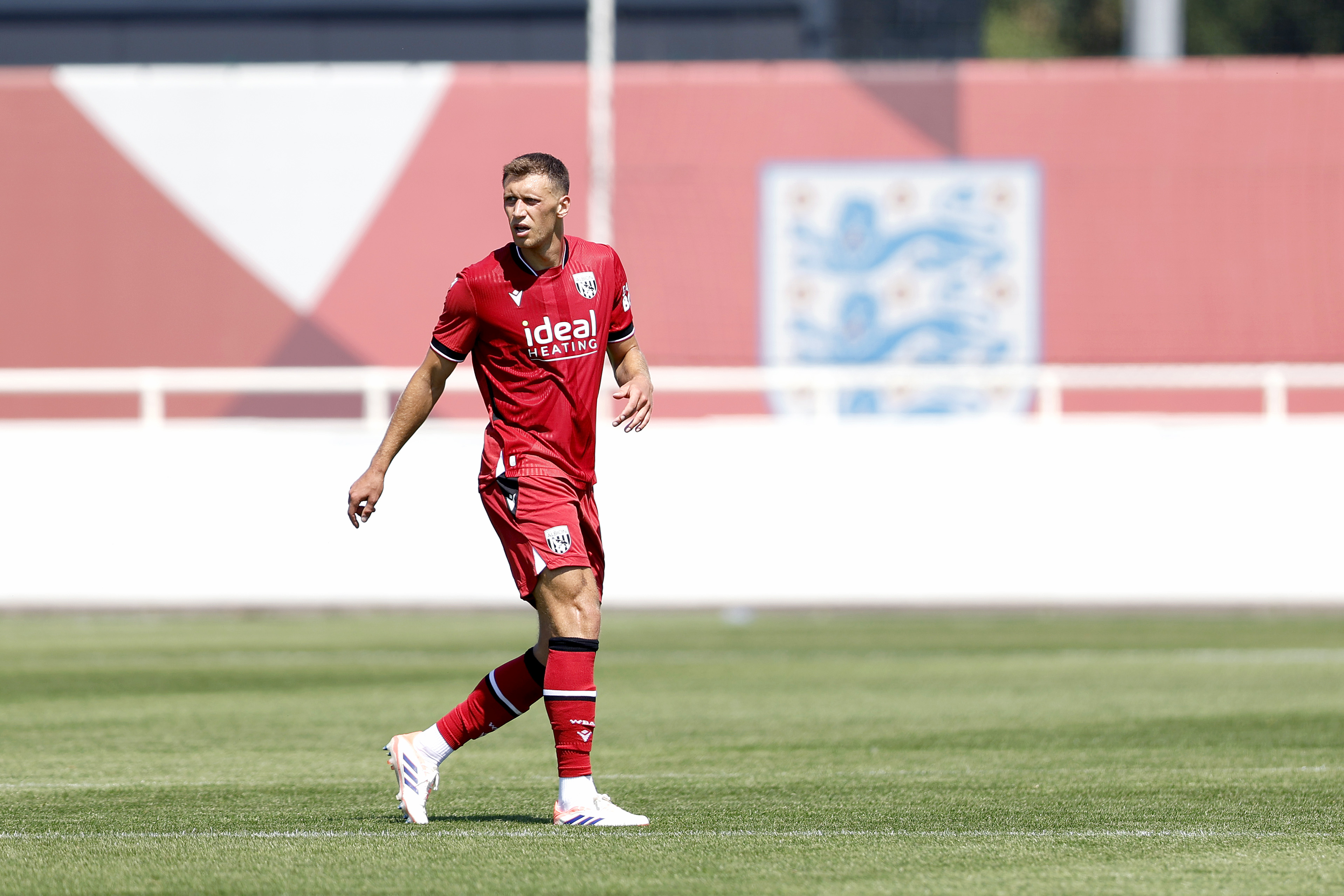 Krystian Bielik plays against Sheffield Wednesday in pre-season