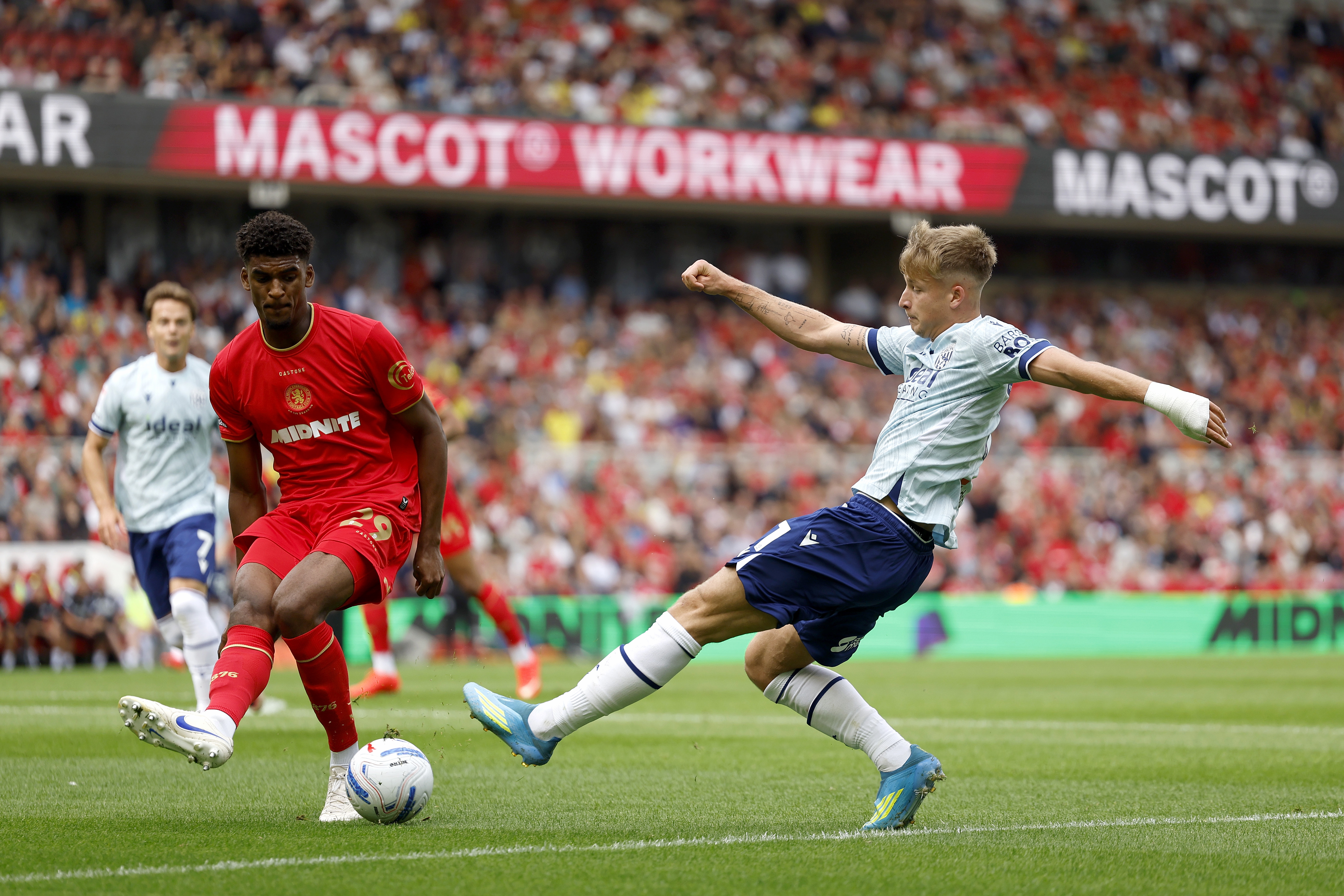 JJ Morgan plays against Middlesbrough
