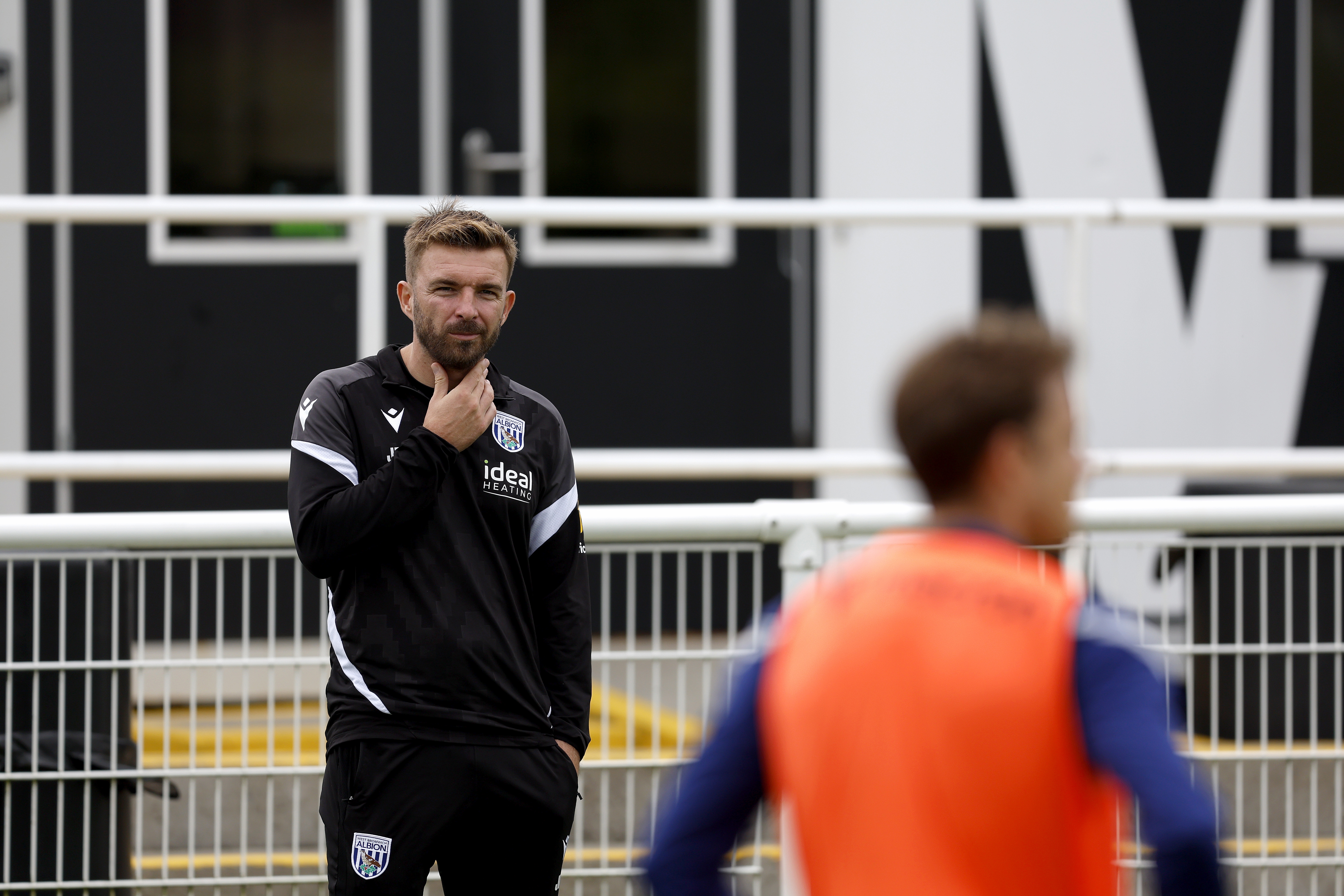 James Morrison watching training at Spennymoor Town