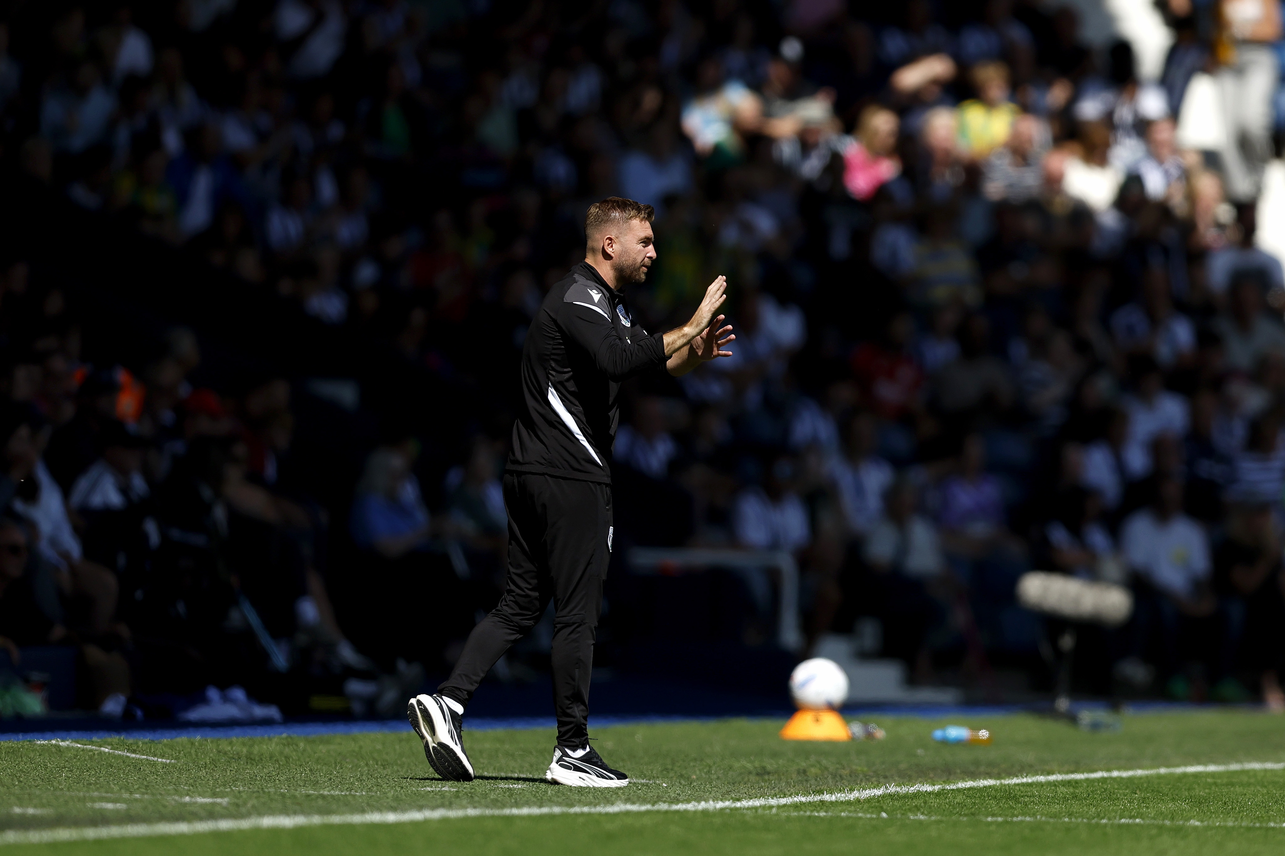 James Morrison on the touchline against Burnley