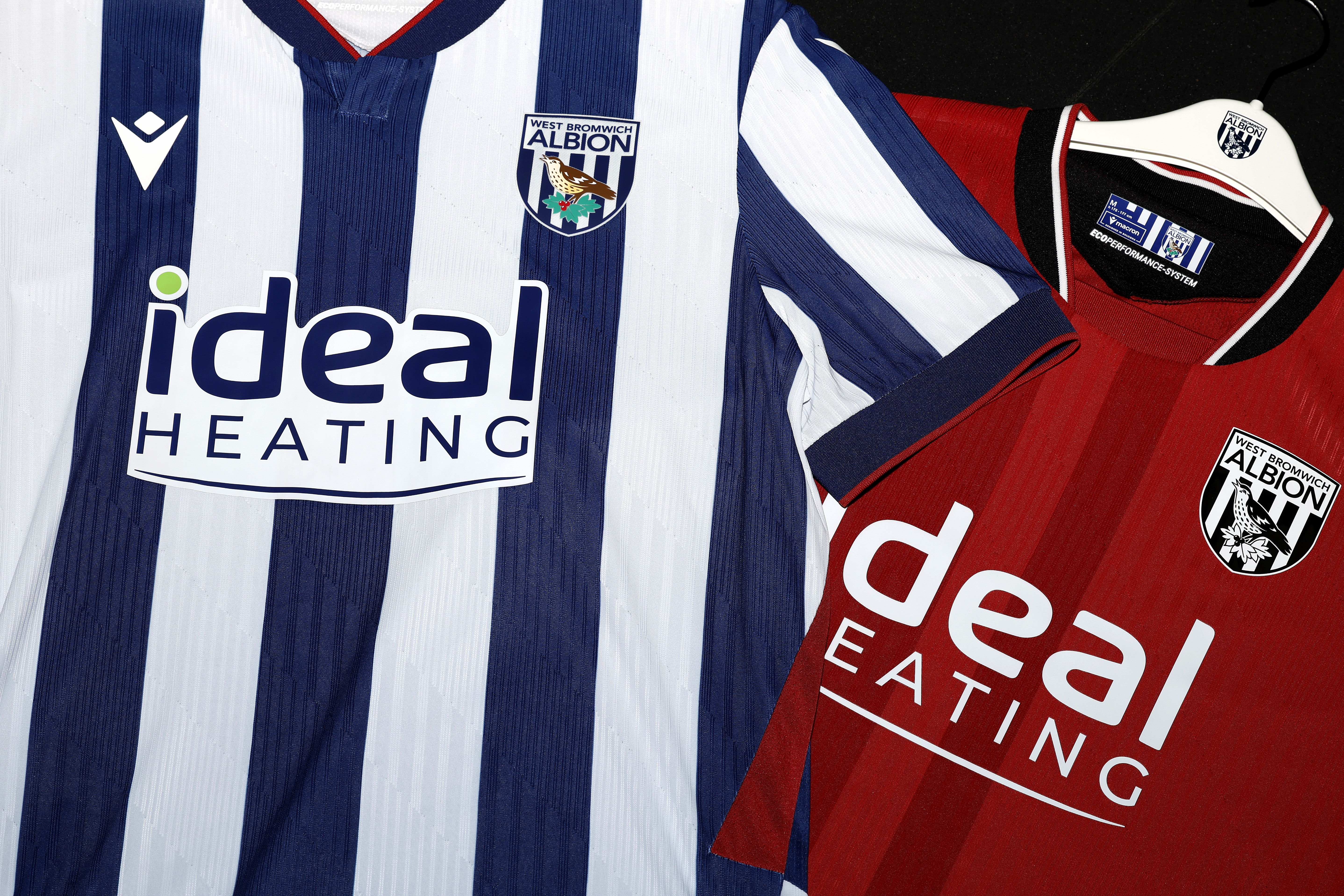 The 26/27 home and away kits laid next to each other