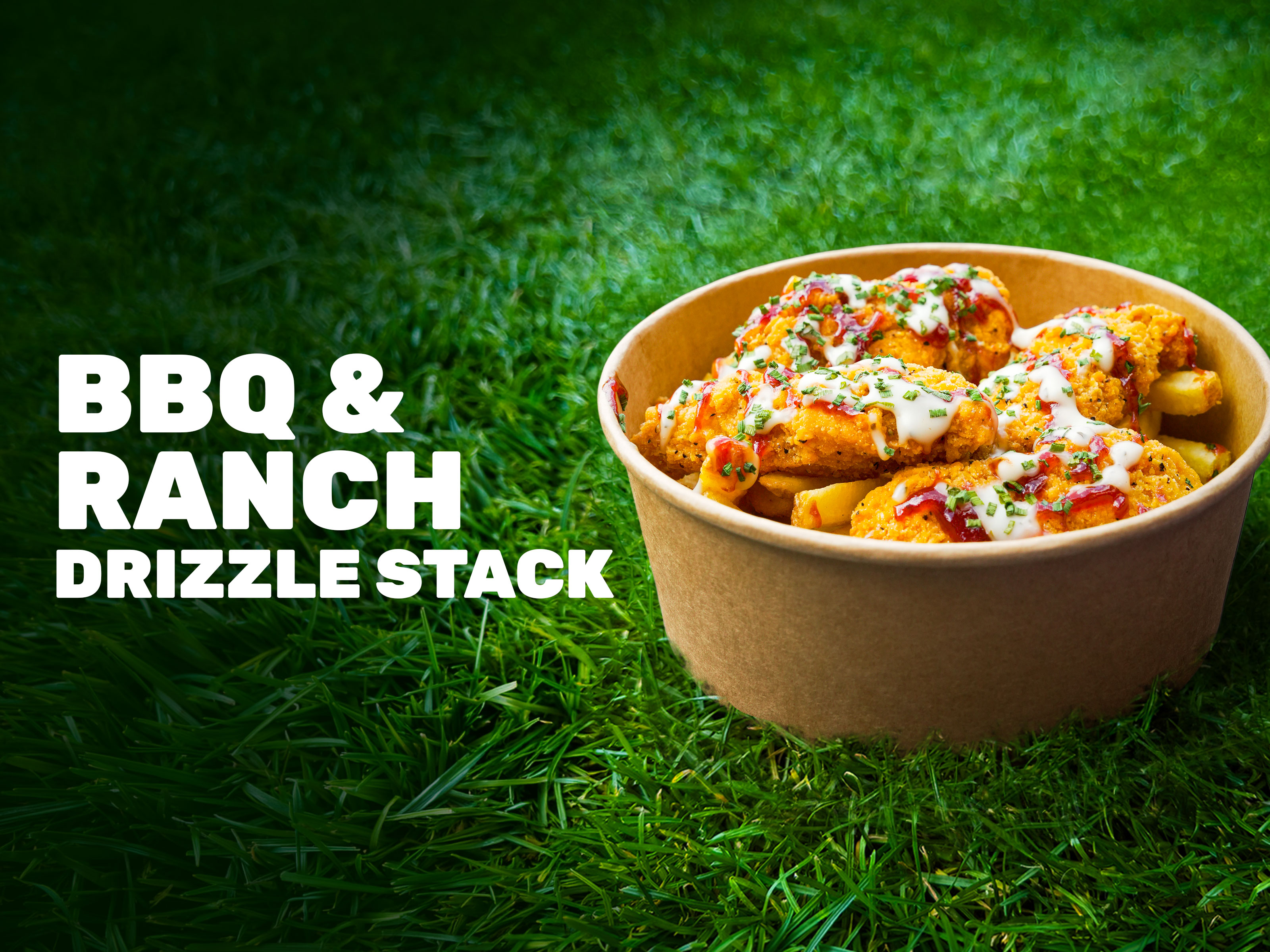 BBQ & Ranch drizzle stack